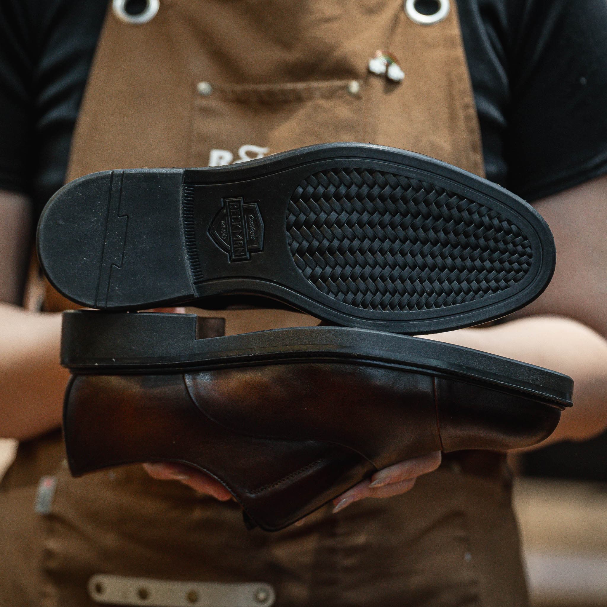 Giày Oxford Slipon dòng Pisco Beckman- Nâu Patina 9