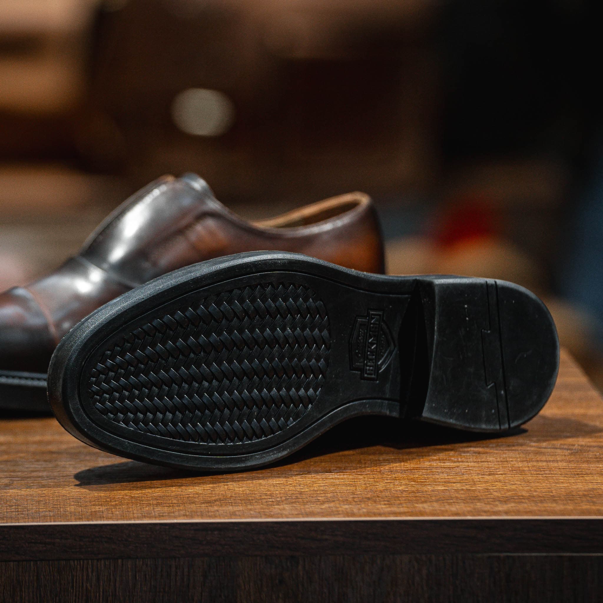 Giày Oxford Slipon dòng Pisco Beckman- Nâu Patina 4