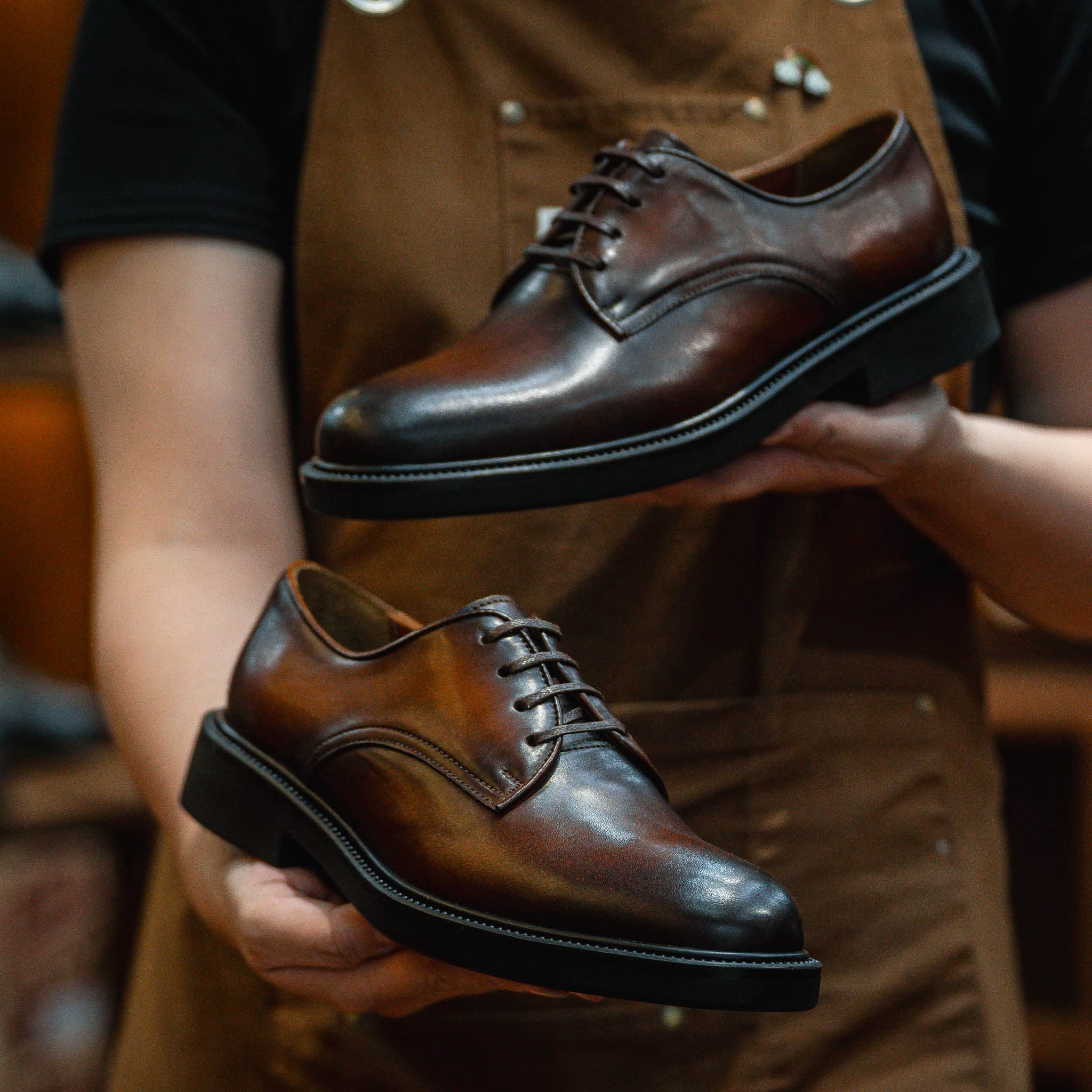 Giày Derby Classic dòng Amarula Beckman - Nâu Patina 12