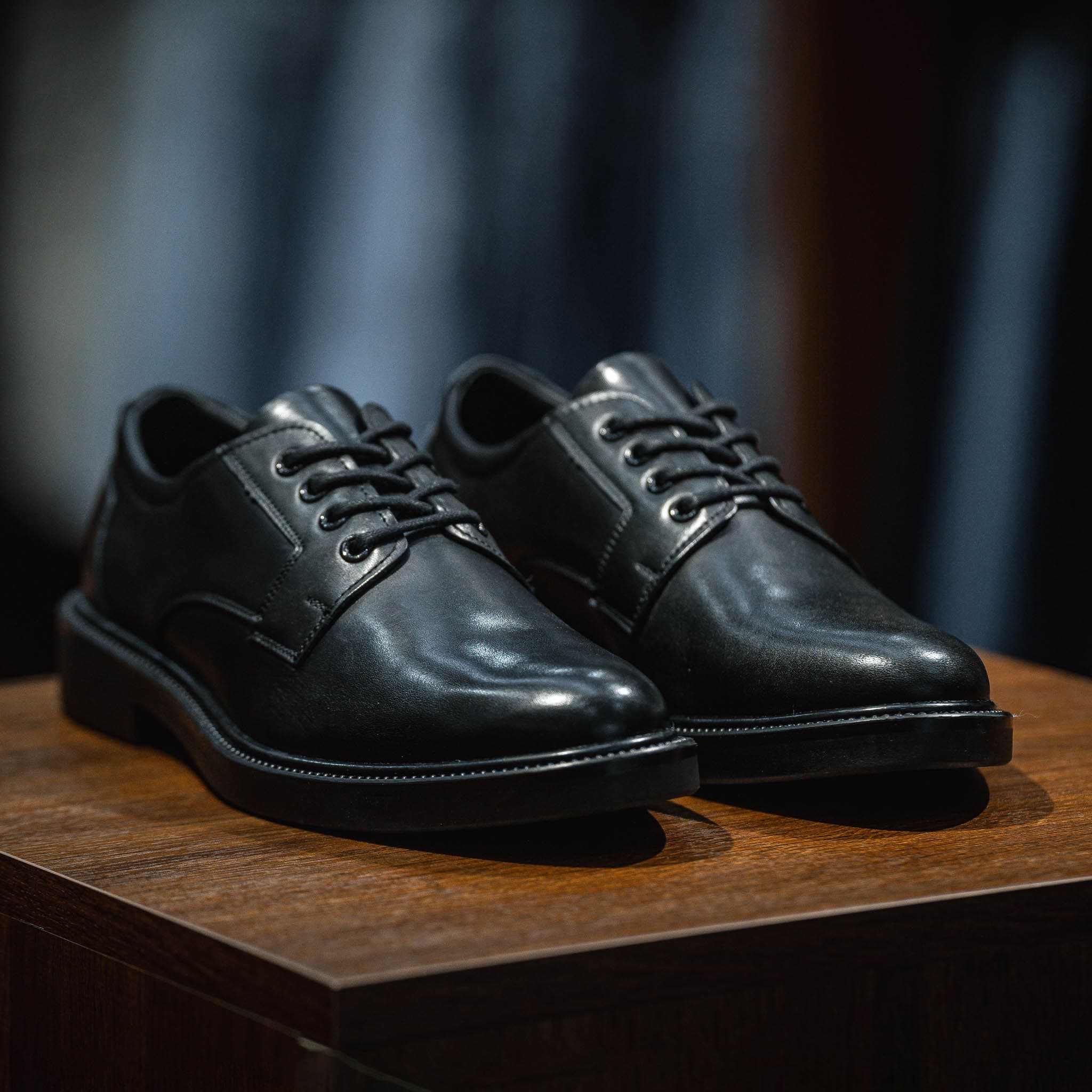 Giày Derby Classic dòng Brandy Beckman- Đen Patina