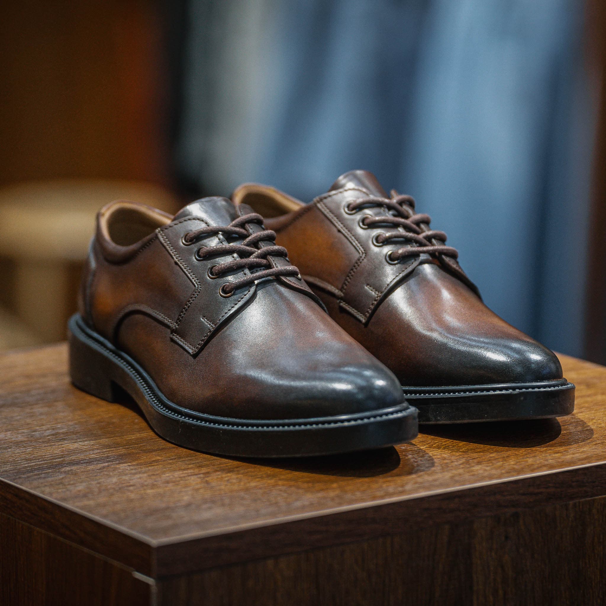 Giày Derby Classic dòng Brandy Beckman- Nâu Patina