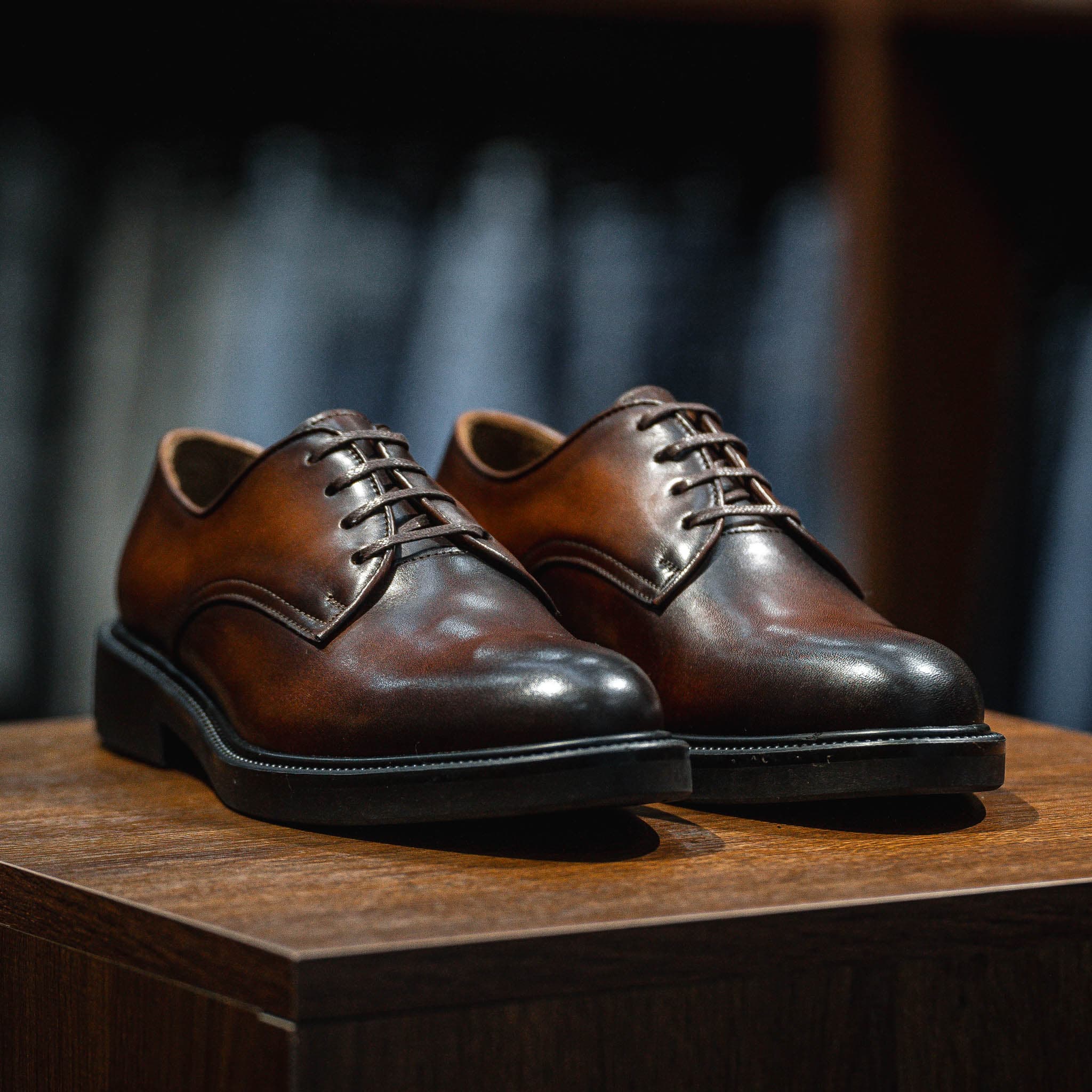 Giày Derby Classic dòng Amarula Beckman - Nâu Patina