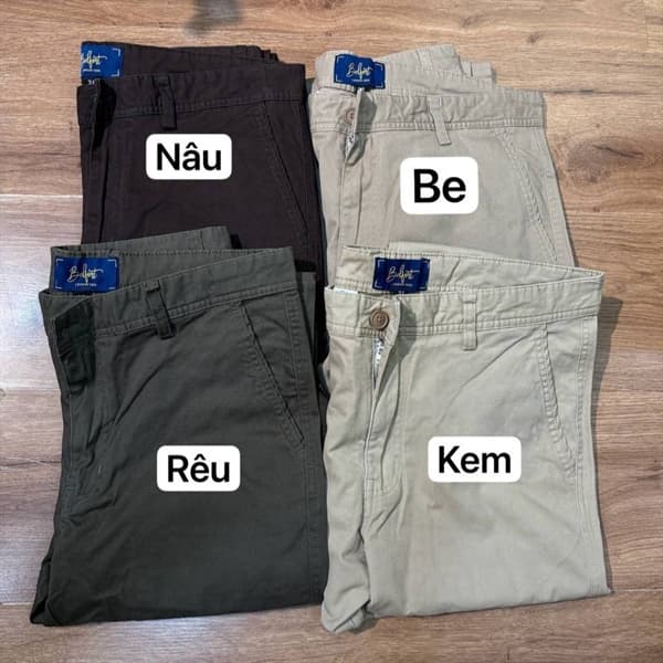 Quần Kaki BELFORT Slim - RÊU - 30
