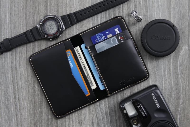 Ví Da Cardholder Beckman - ĐEN