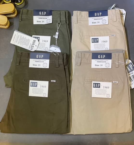 Quần Kaki GAP &amp;amp;amp;amp;amp;amp; MANGA Slim - RÊU - 29