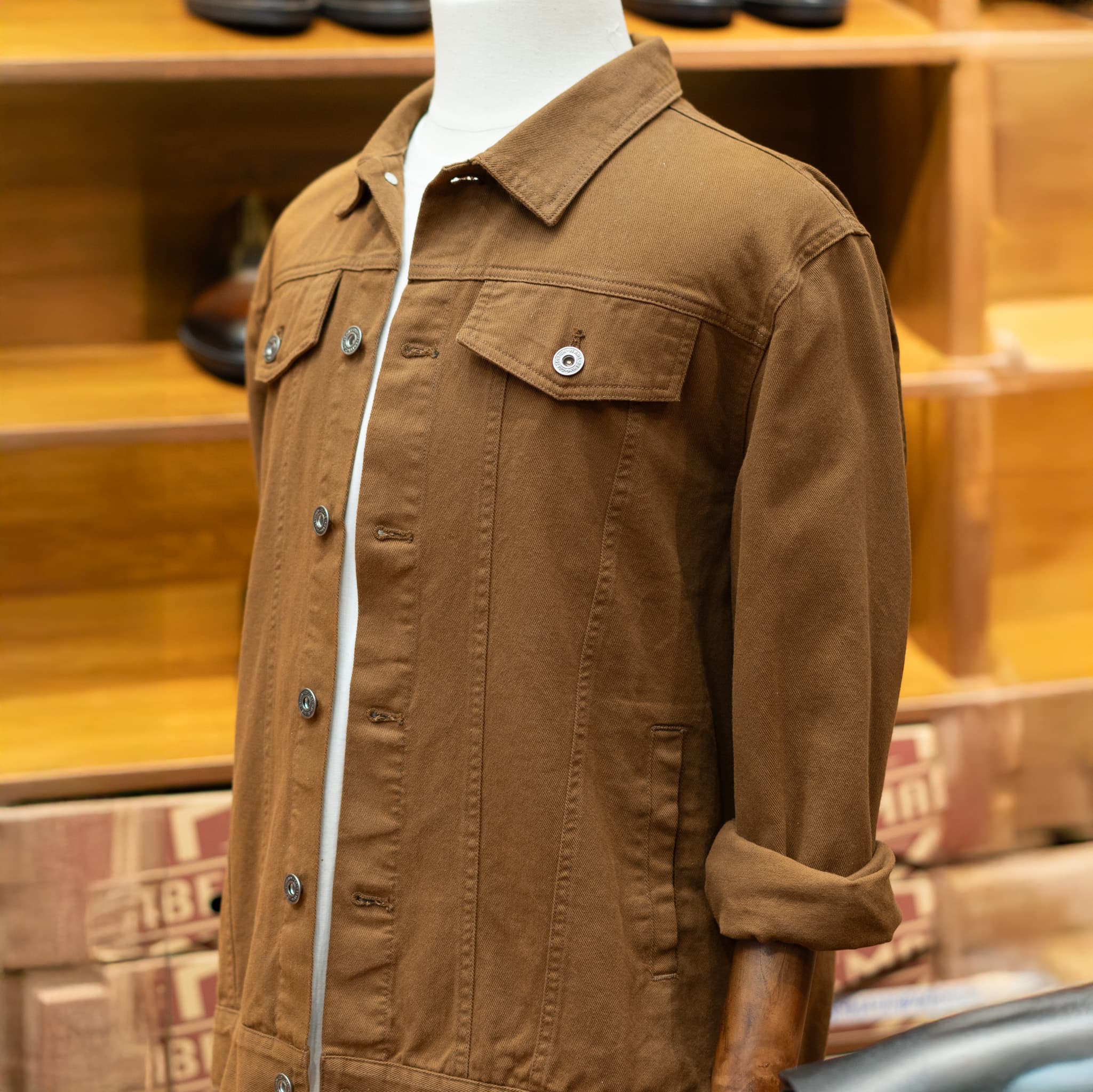 ÁO KHOÁC JACKET KAKI BELFORT - Be