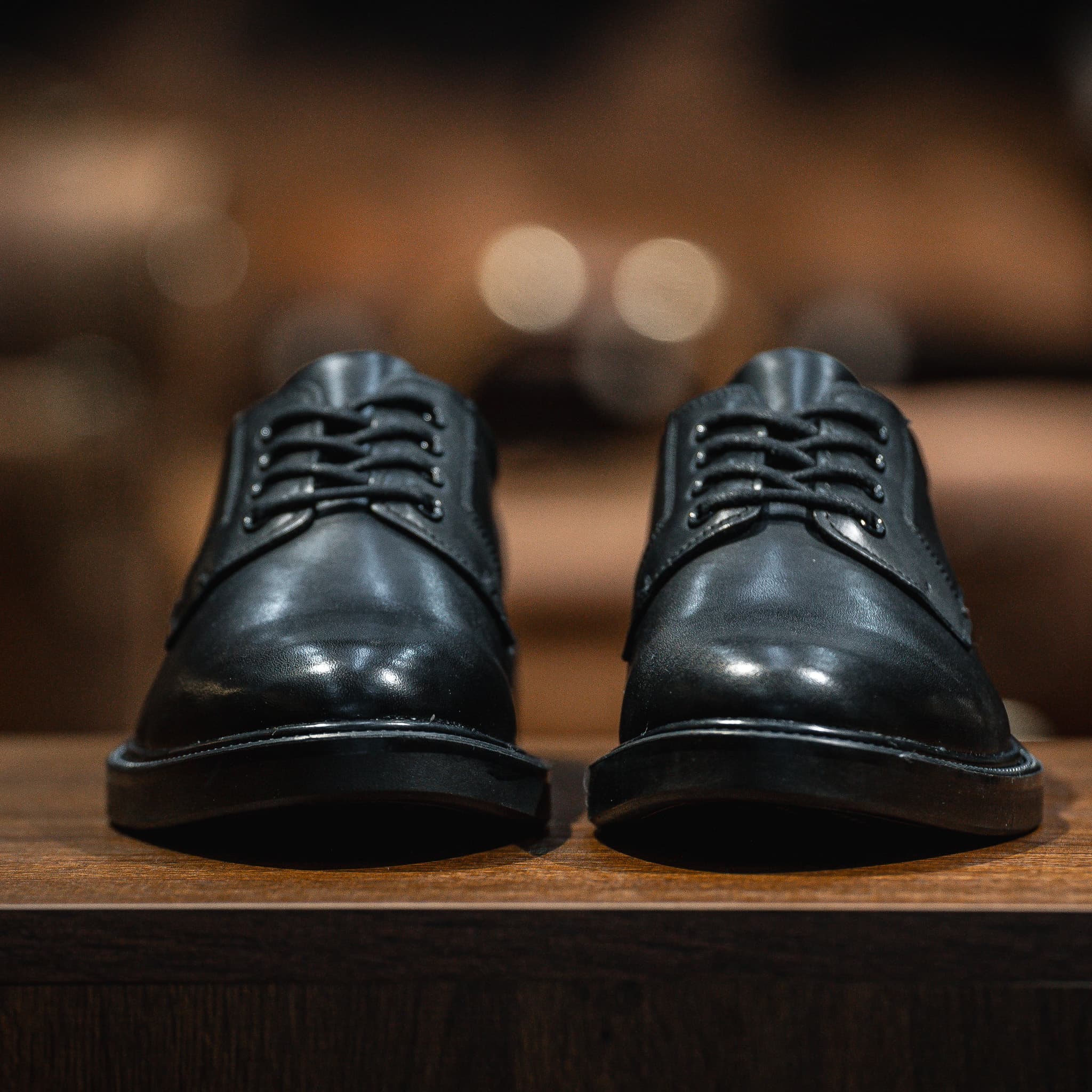 Giày Derby Classic dòng Brandy Beckman- Đen Patina