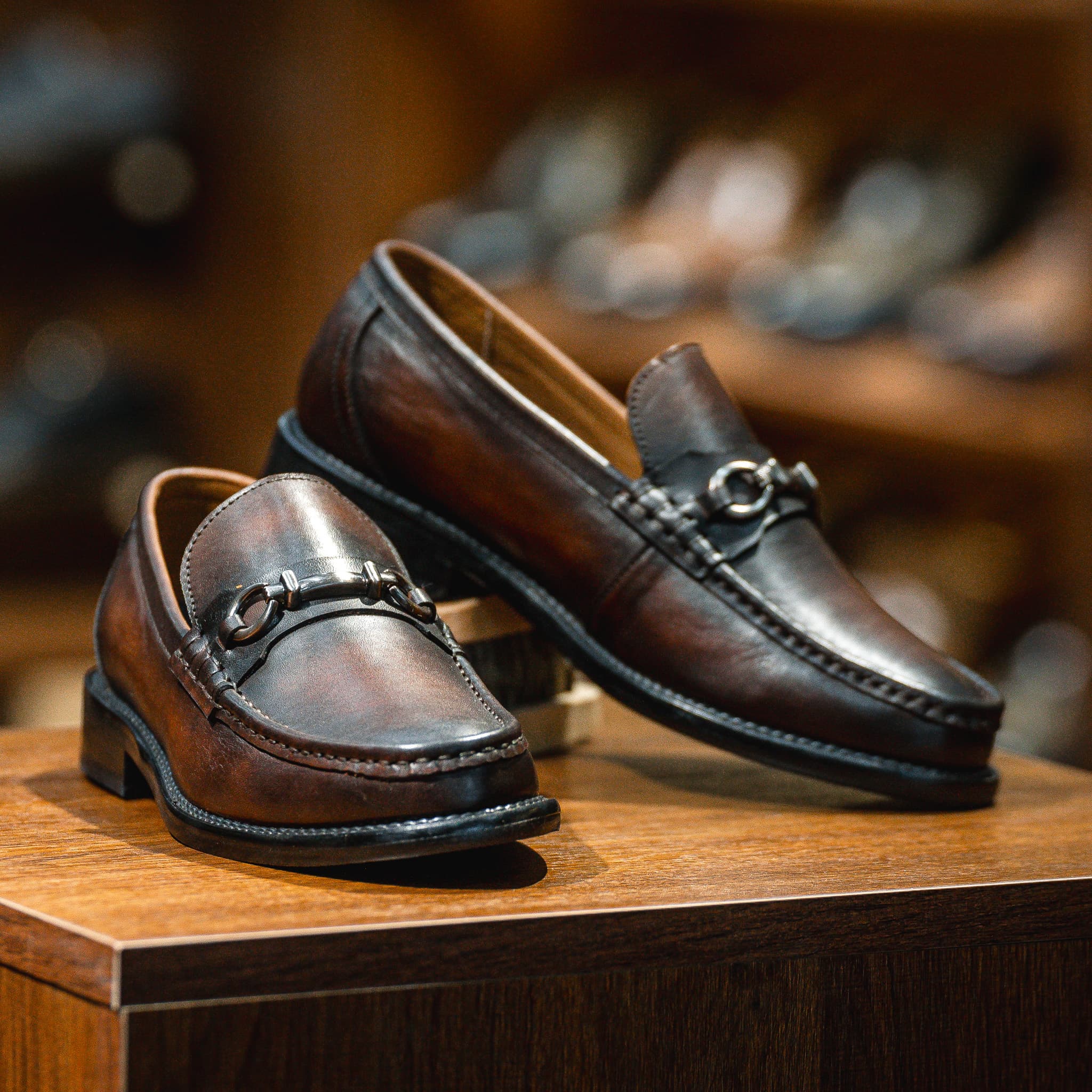 Giày Beckman Horsebit Loafer - Nâu
