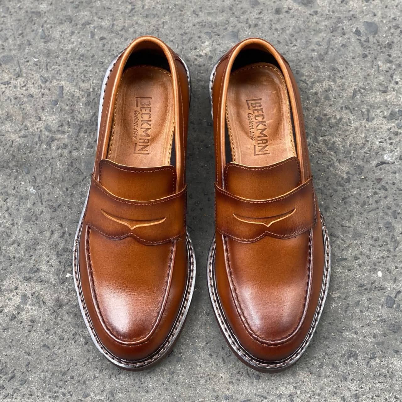 Giày Beckman Penny Loafer - màu Bò Cháy