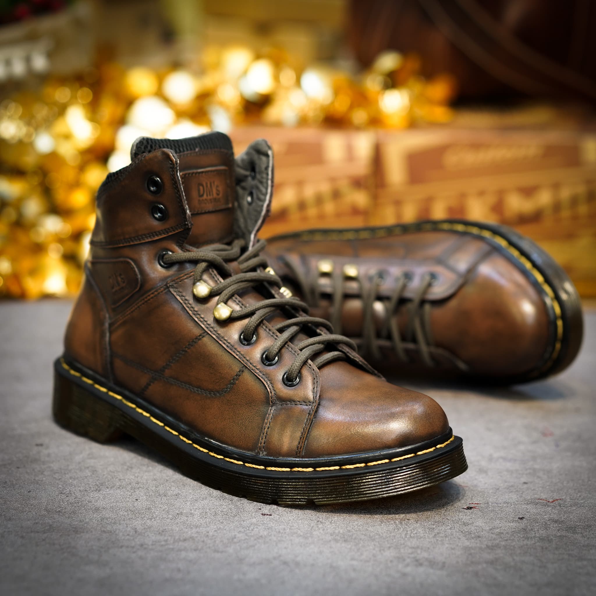 Giày DR Boots D30 - Nâu Patina