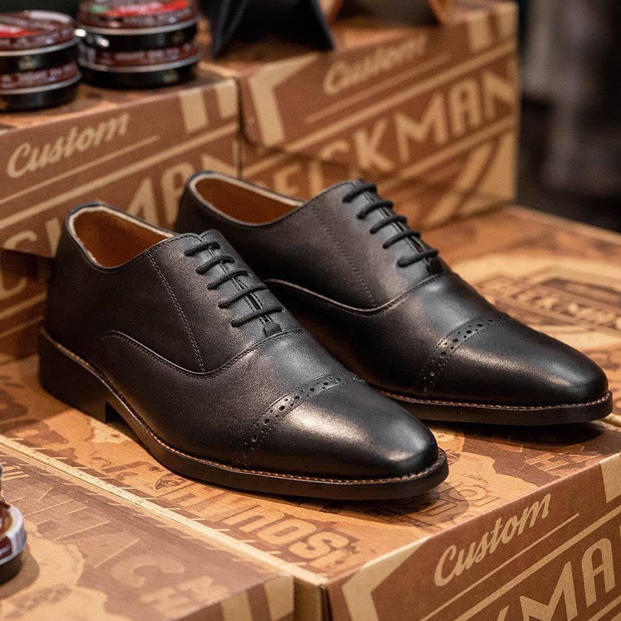 Giày Oxford San Marcos PH Captoe Brogues - Đen