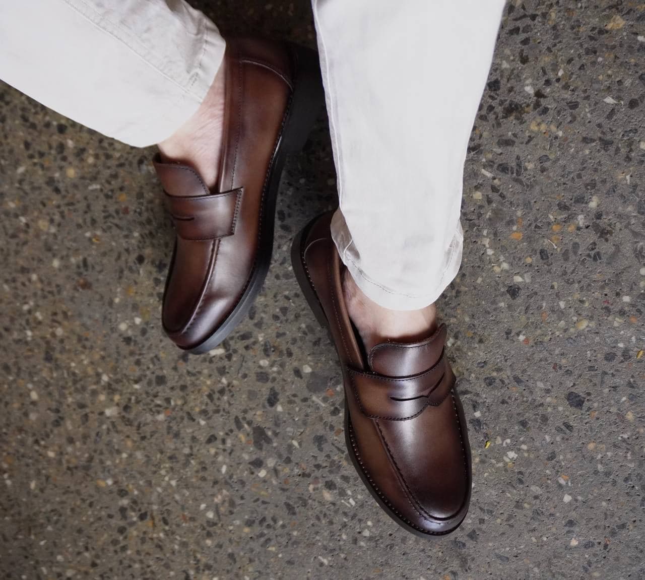 Giày Beckman Penny Loafer - Nâu
