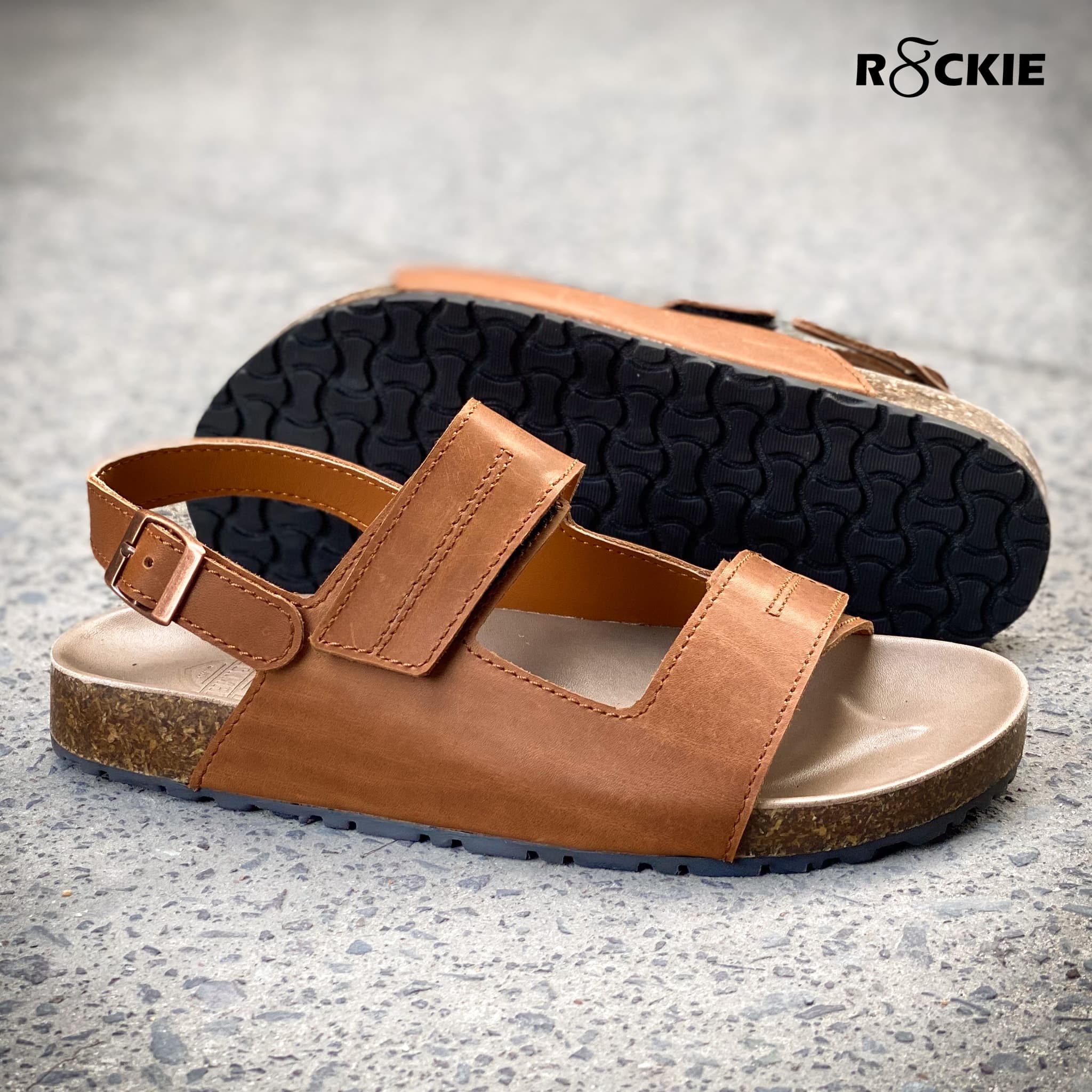 Sandals Beckman Inca đế trấu - Nâu Bò 1