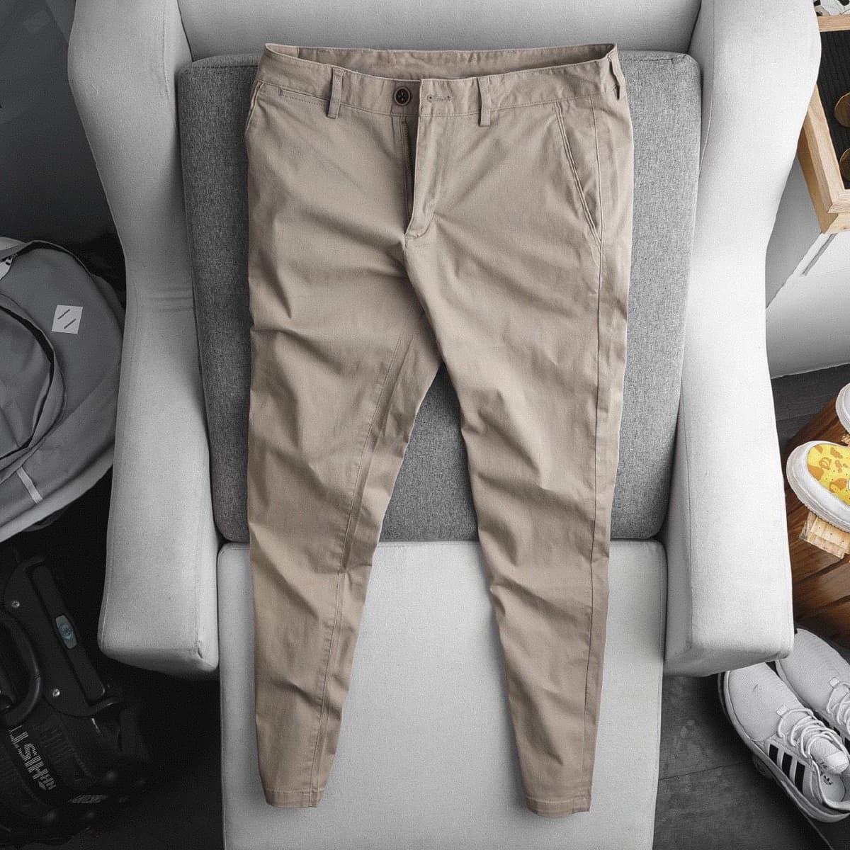 Quần Kaki BELFORT Slim - Nâu