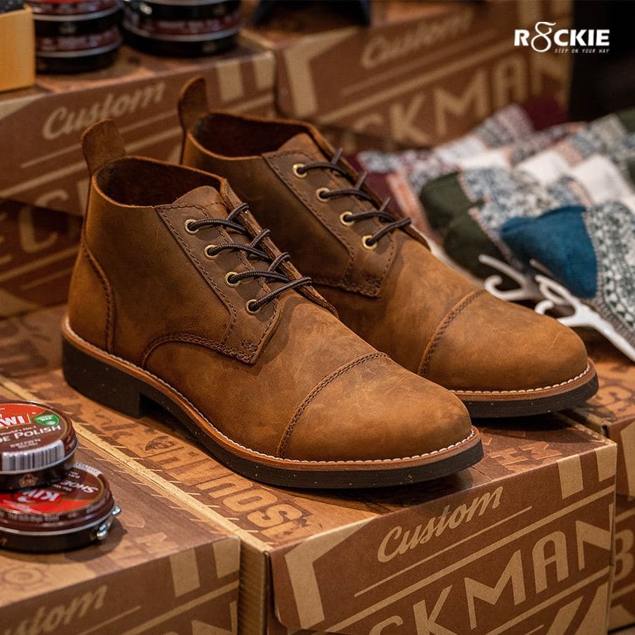 Giày boots Chukka Trench Boot BM - Bò