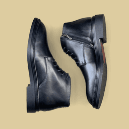 Giày Boots Santoni Chukka zip boots - Đen