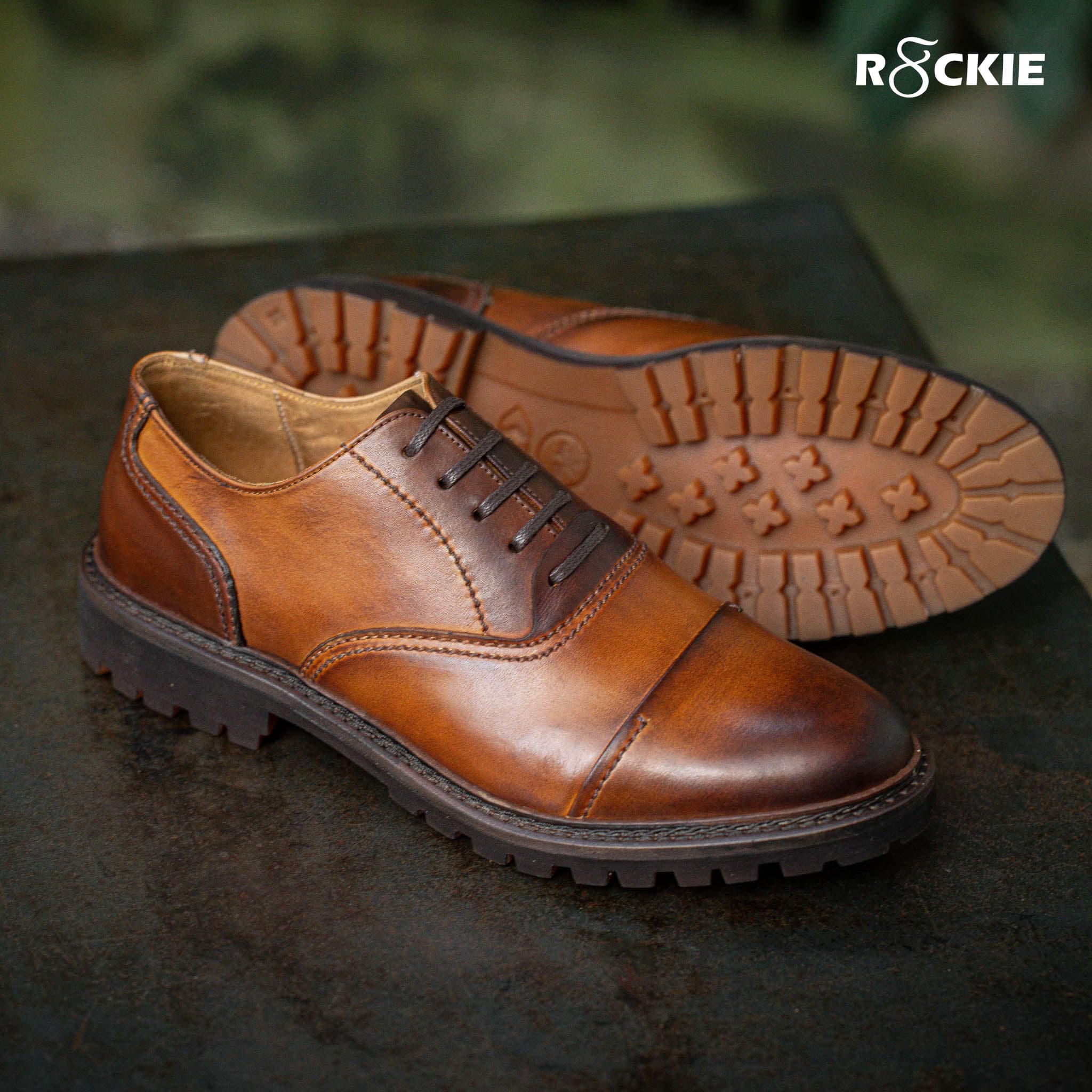 Giày Oxford Captoe Timber - Nâu Patina 1