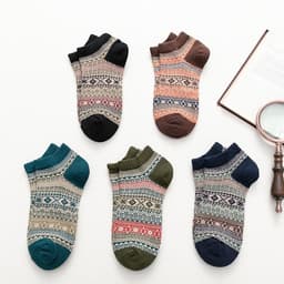 Combo 3 Đôi Tất Thổ Cẩm Ngắn