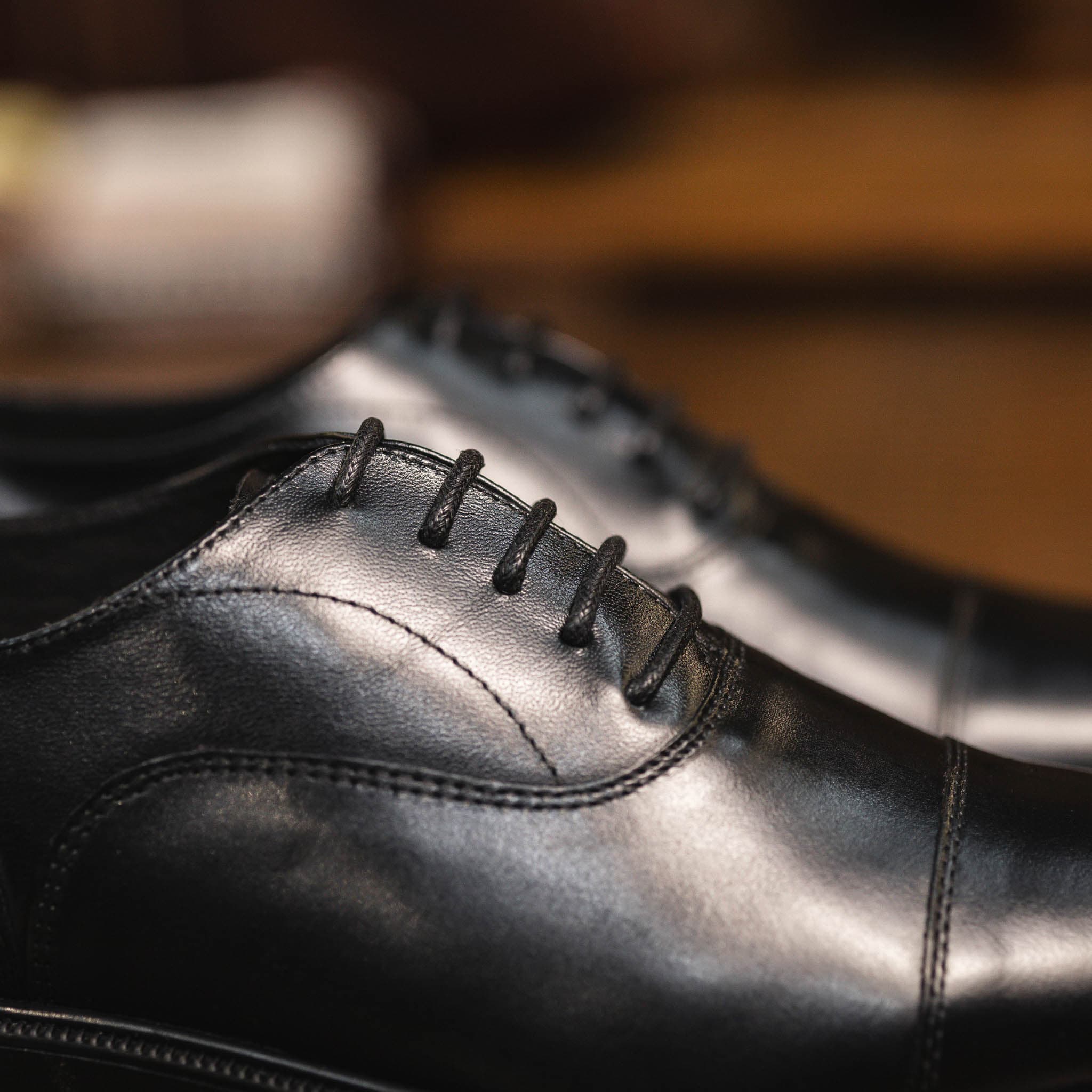Giày Beckman Oxford Captoe AD - Đen 11