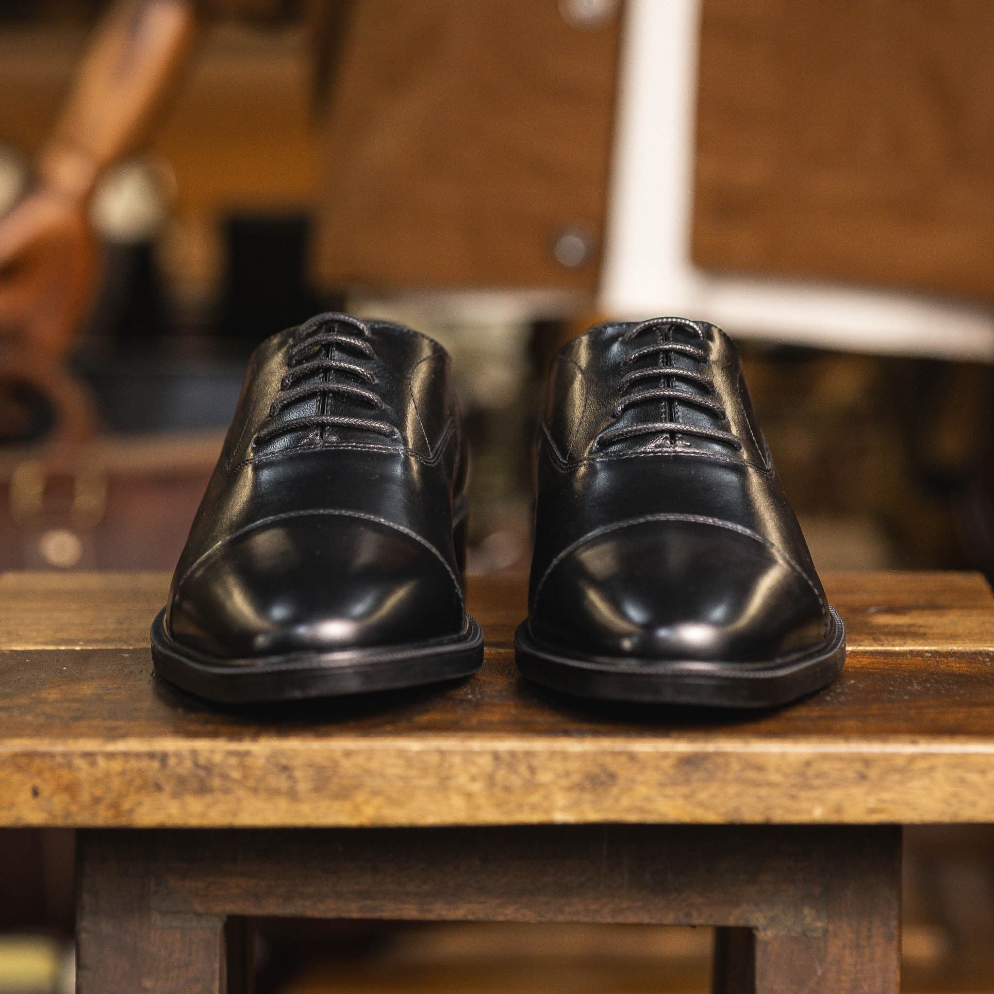 Giày Beckman Oxford Captoe AD - Đen 2