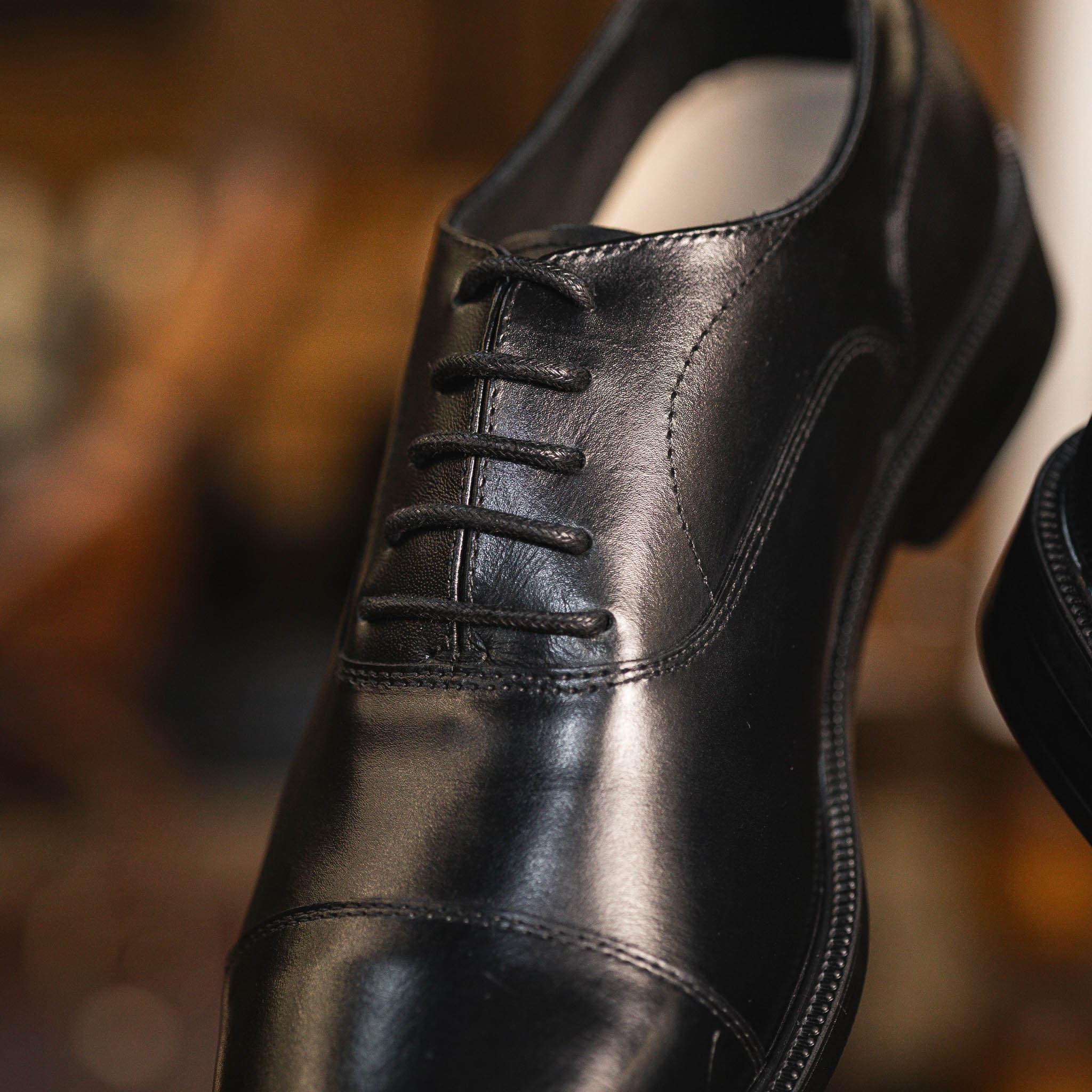 Giày Beckman Oxford Captoe AD - Đen 4
