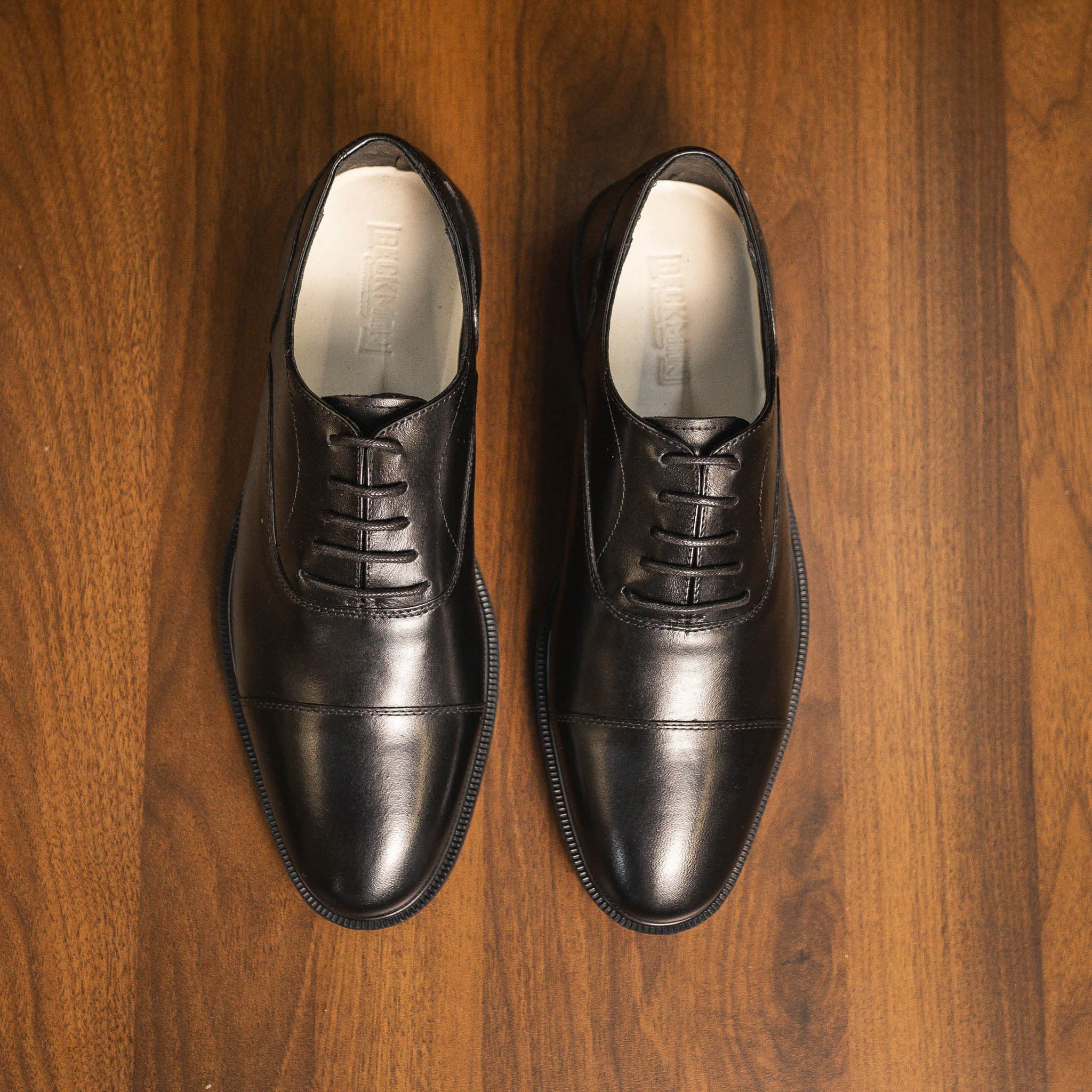 Giày Beckman Oxford Captoe AD - Đen 7