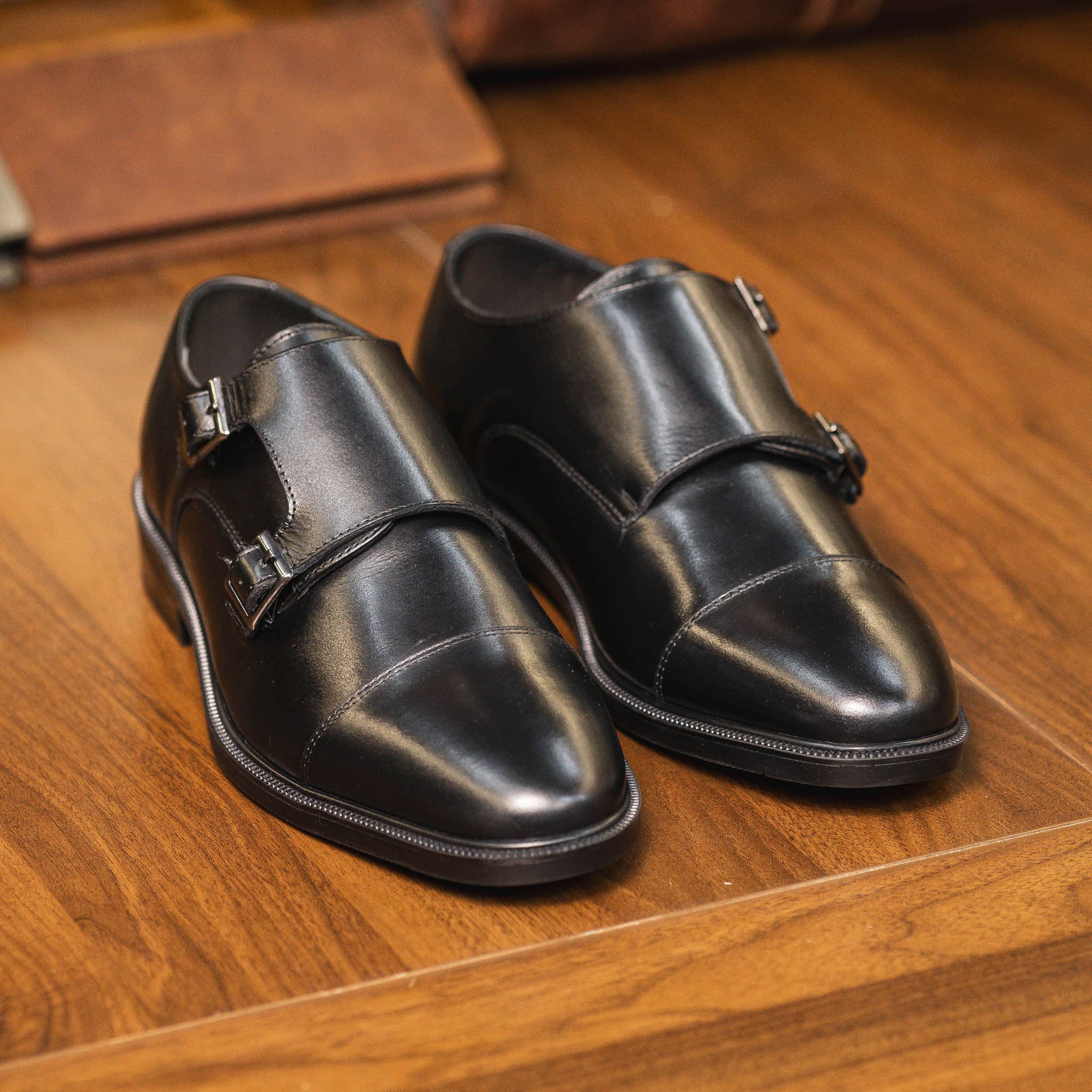Giày Beckman Double Monkstrap AD - Đen 1