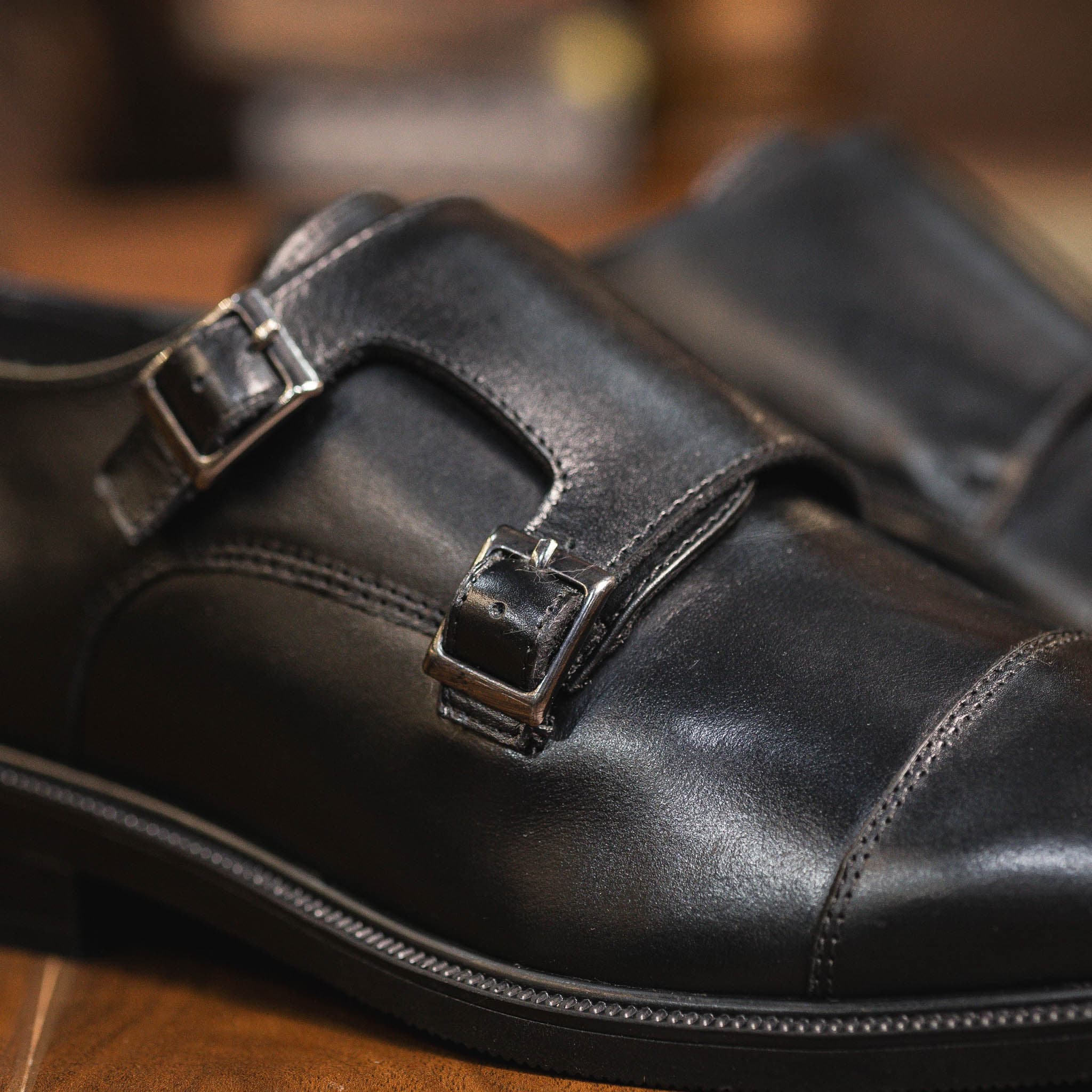 Giày Beckman Double Monkstrap AD - Đen 3