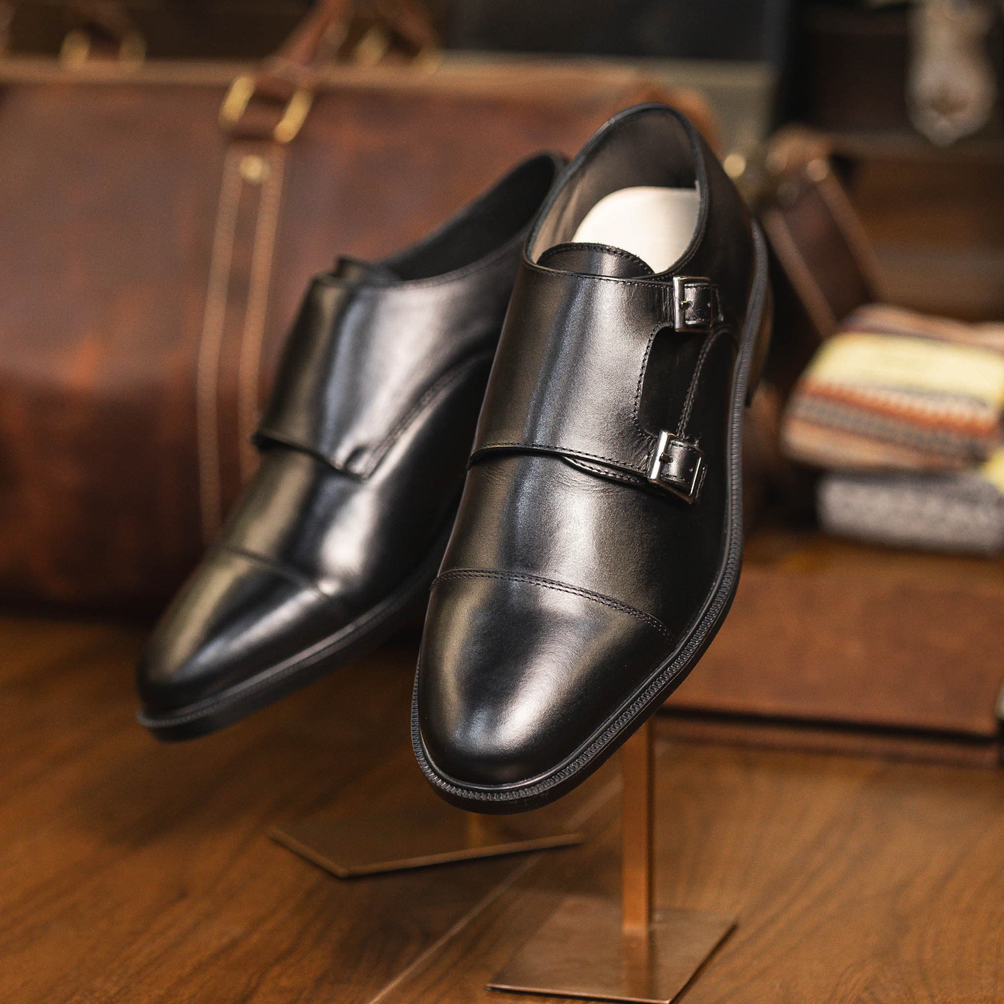 Giày Beckman Double Monkstrap AD - Đen 4