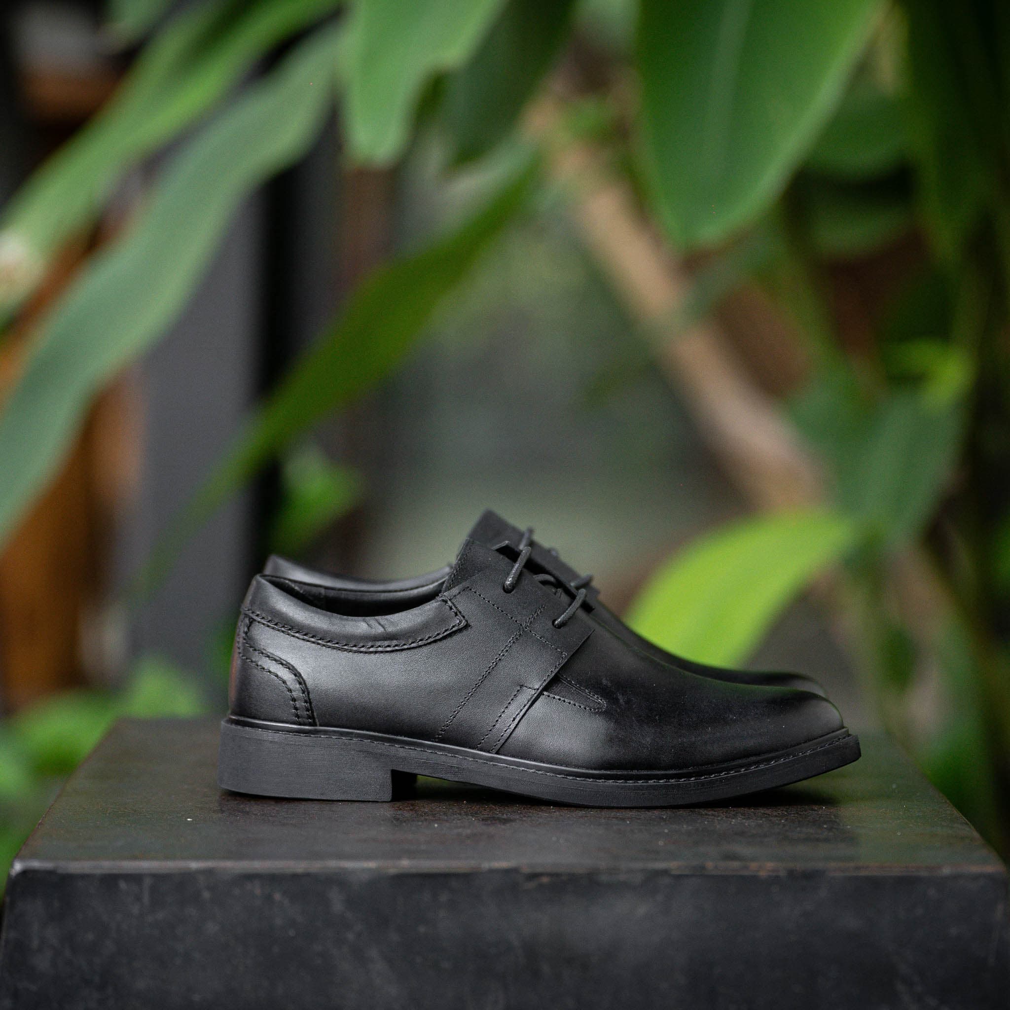 Giày Derby Casual dòng Bacardi Beckman - Đen Patina 21