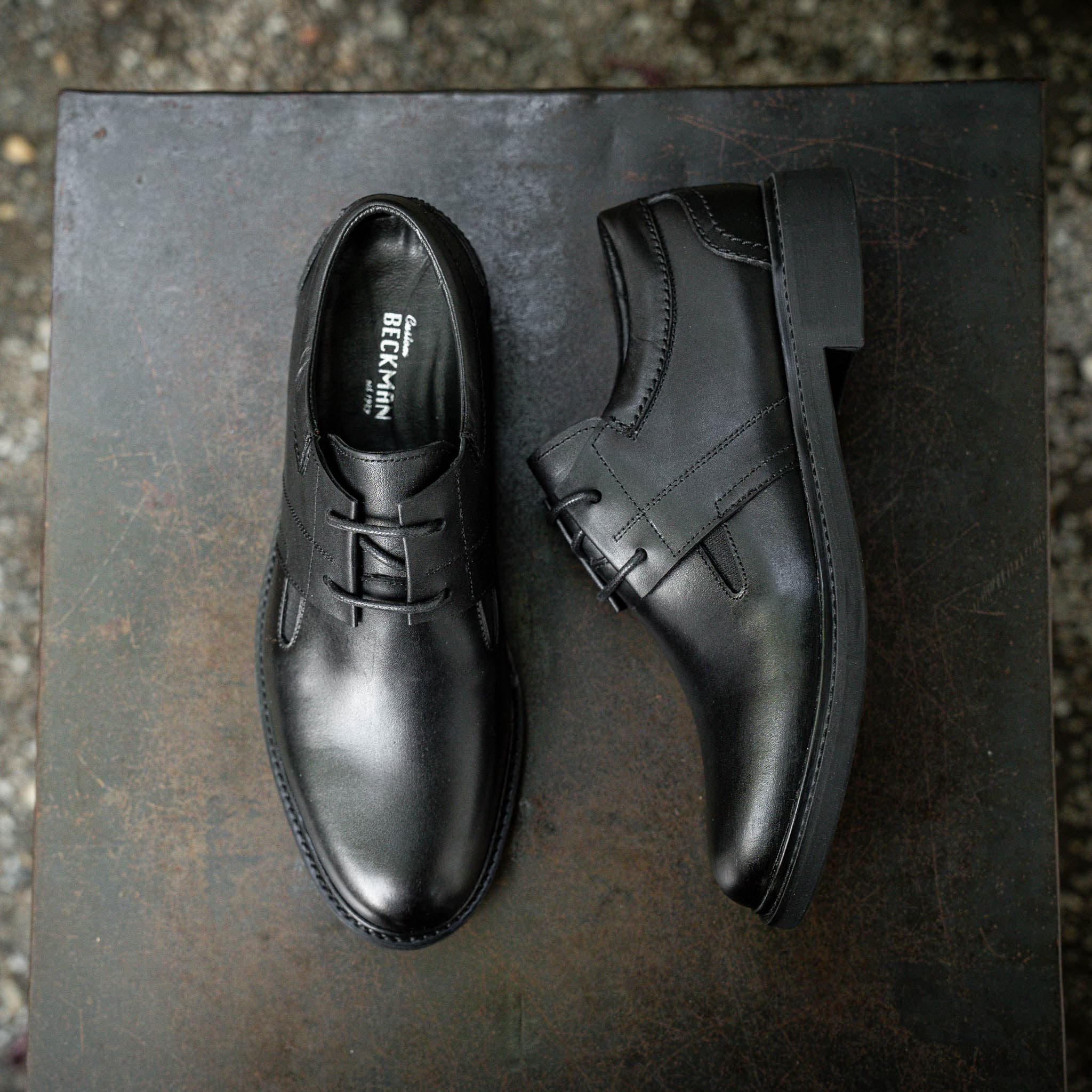 Giày Derby Casual dòng Bacardi Beckman - Đen Patina 13