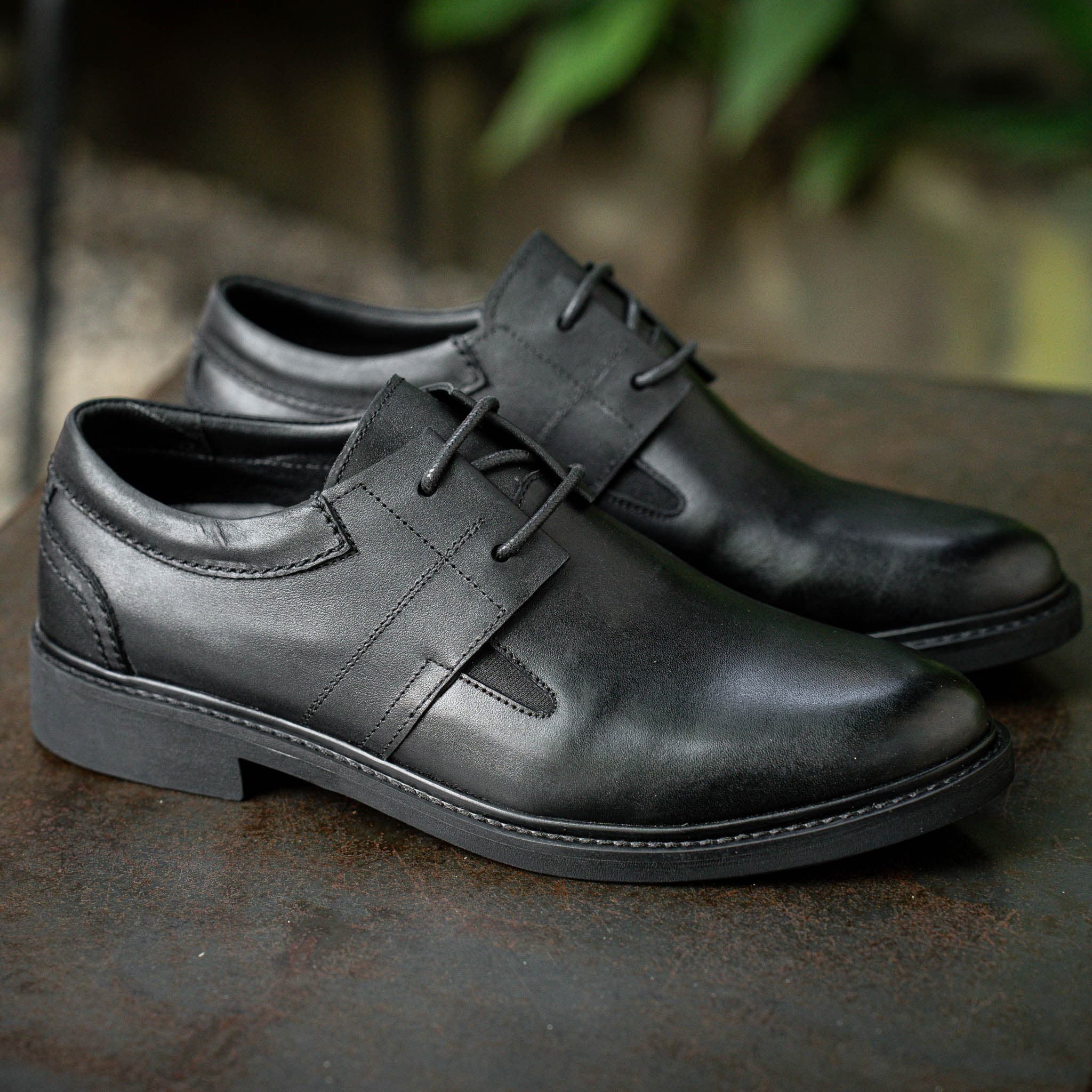 Giày Derby Casual dòng Bacardi Beckman - Đen Patina 15