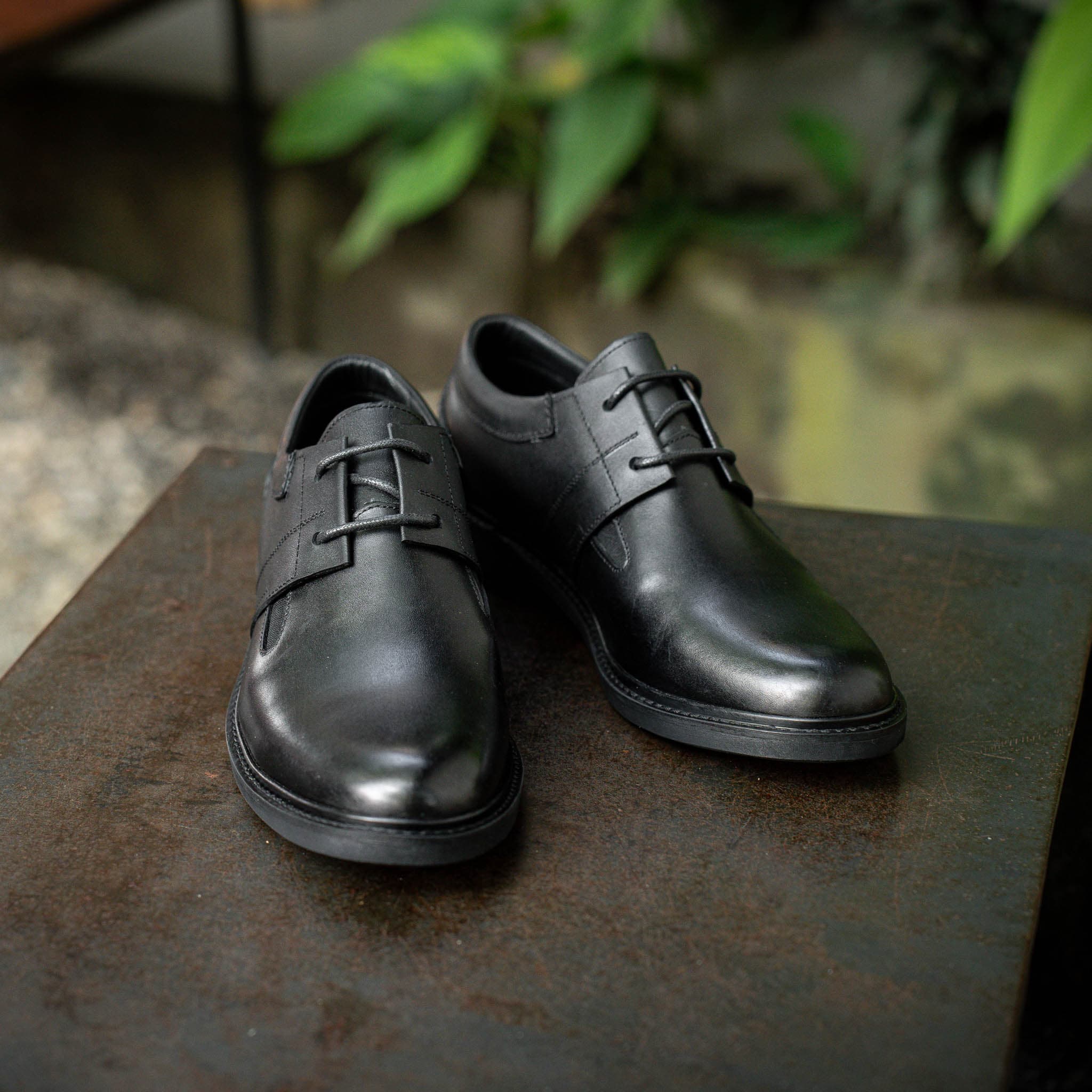 Giày Derby Casual dòng Bacardi Beckman - Đen Patina 17