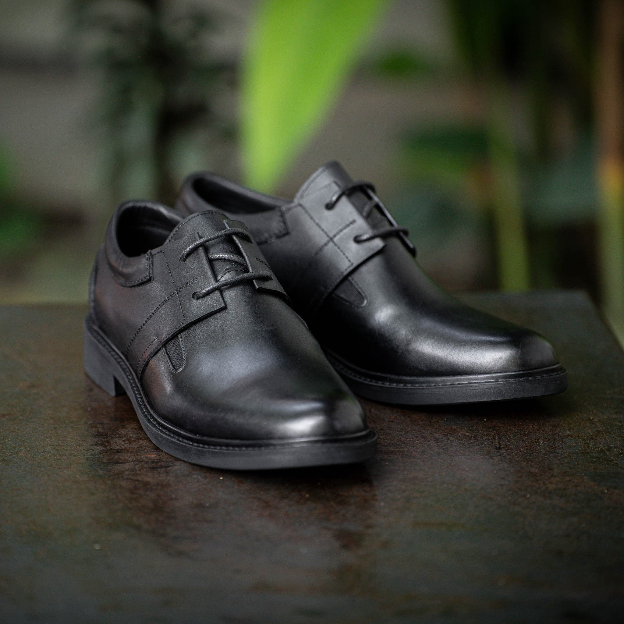 Giày Derby Casual dòng Bacardi Beckman - Đen Patina 1