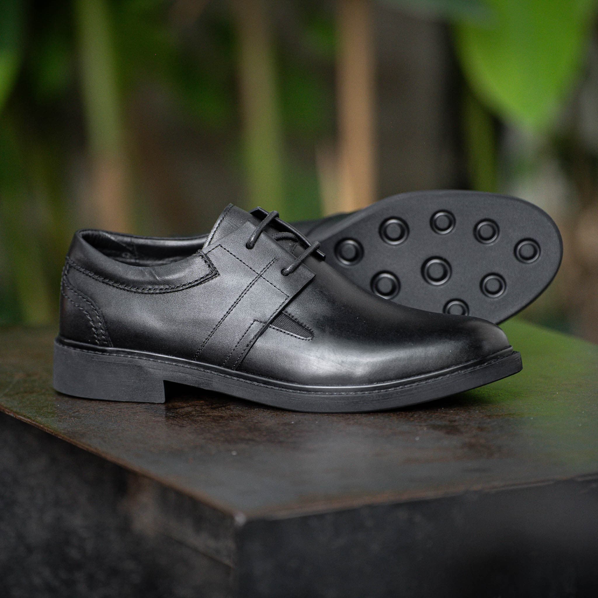Giày Derby Casual dòng Bacardi Beckman - Đen Patina 3