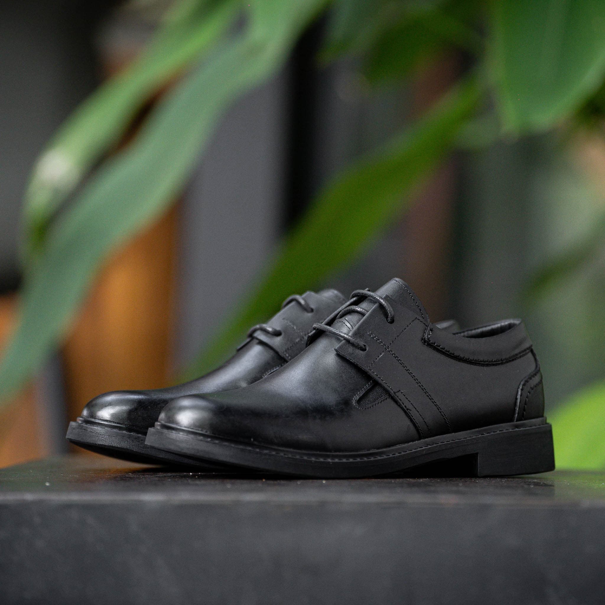 Giày Derby Casual dòng Bacardi Beckman - Đen Patina 5