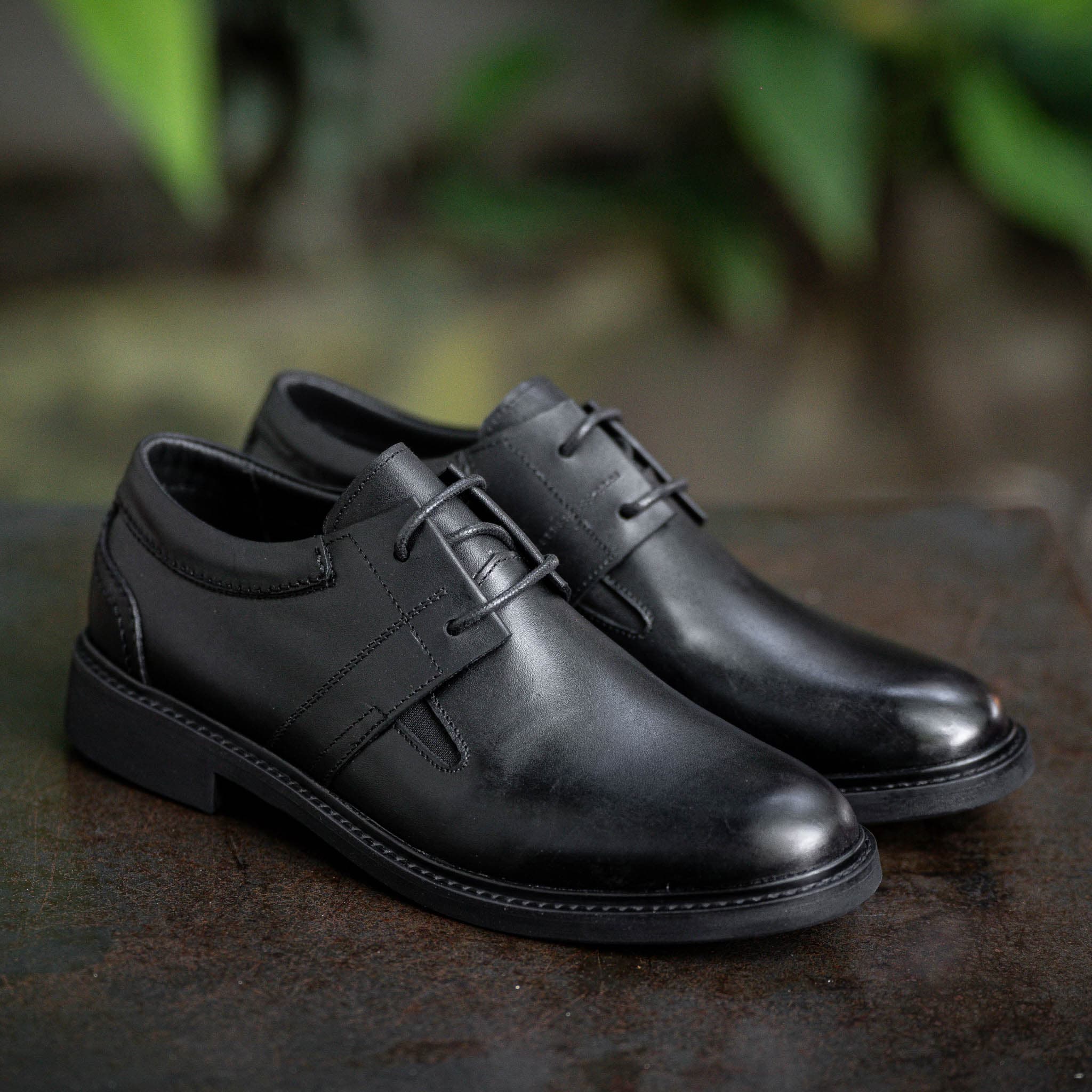 Giày Derby Casual dòng Bacardi Beckman - Đen Patina 6