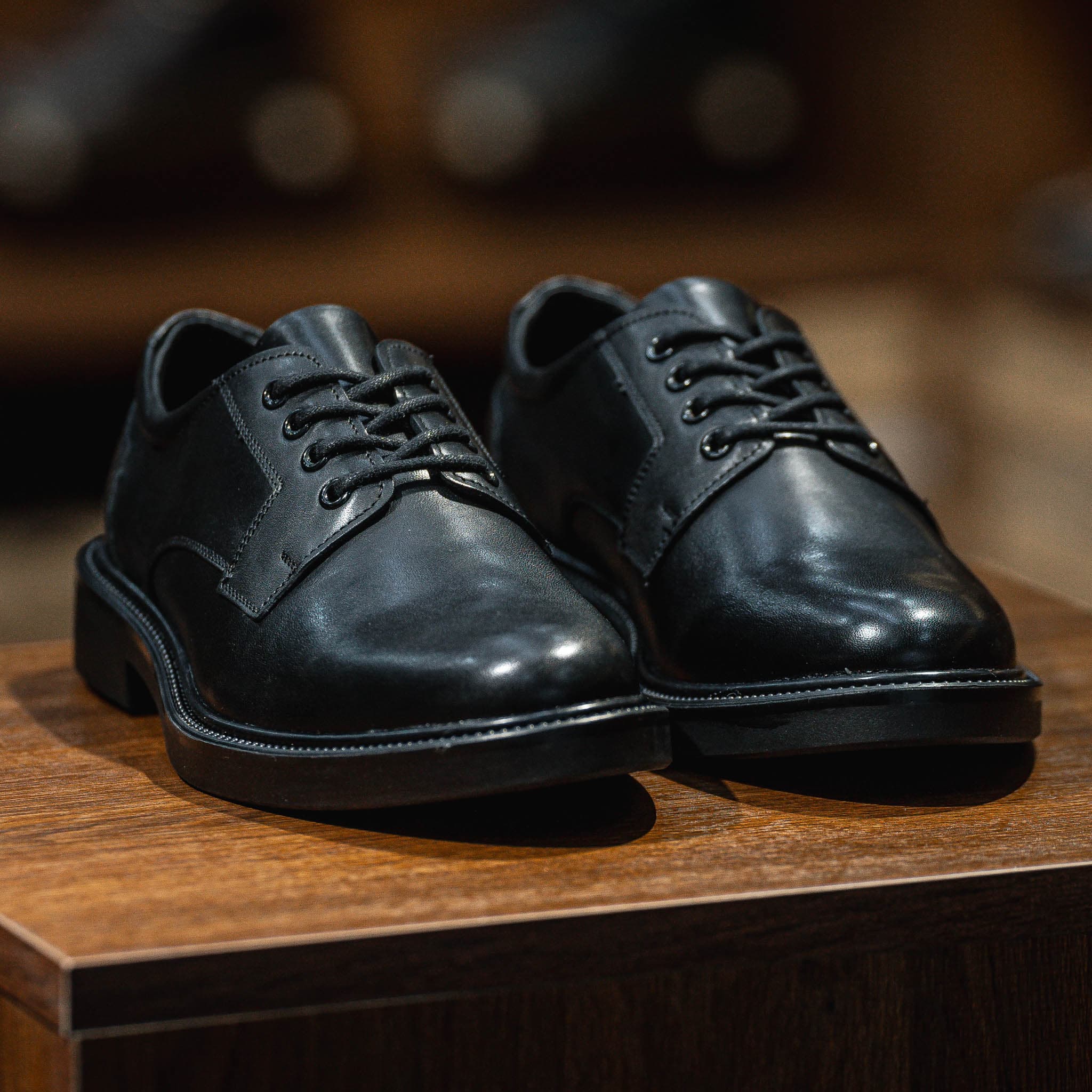 Giày Derby Classic dòng Brandy Beckman- Đen Patina 1