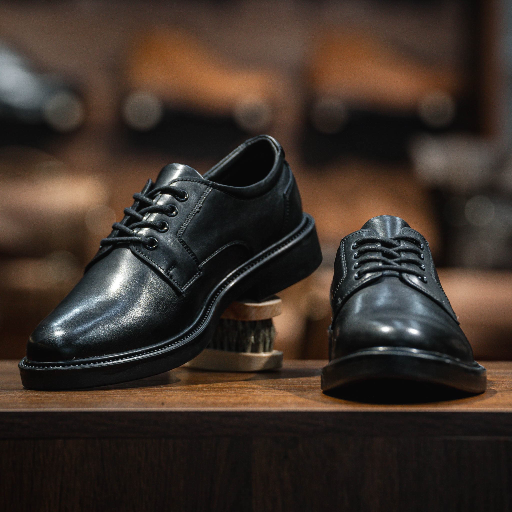 Giày Derby Classic dòng Brandy Beckman- Đen Patina 5