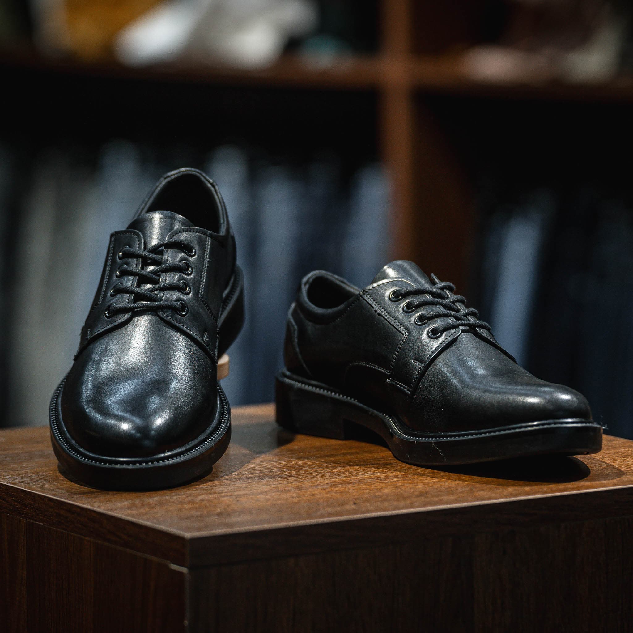 Giày Derby Classic dòng Brandy Beckman- Đen Patina 6