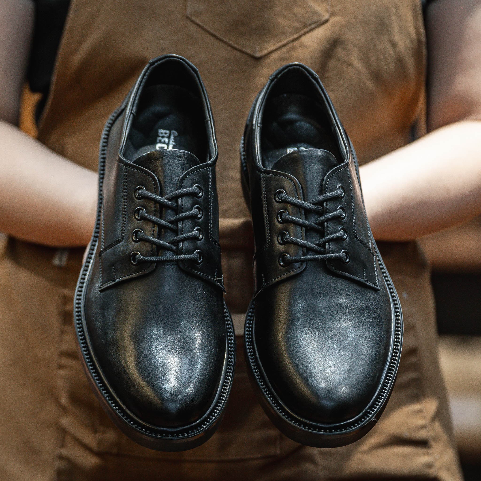 Giày Derby Classic dòng Brandy Beckman- Đen Patina 7