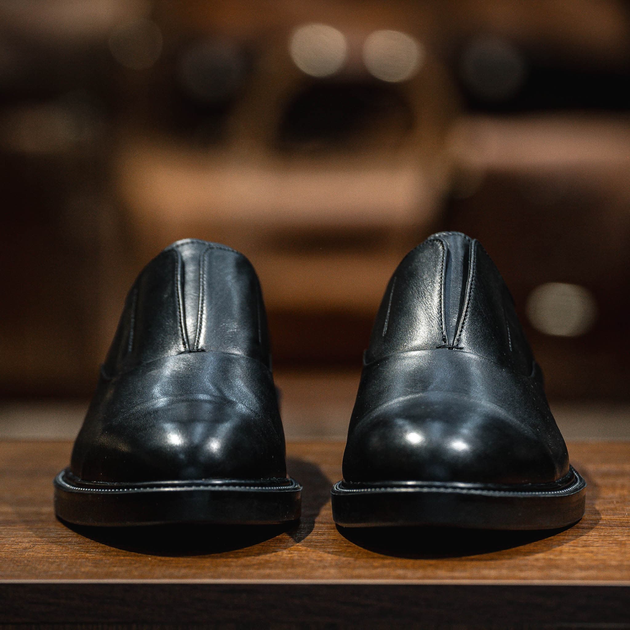 Giày Oxford Slipon dòng Pisco Beckman - Đen Patina 16