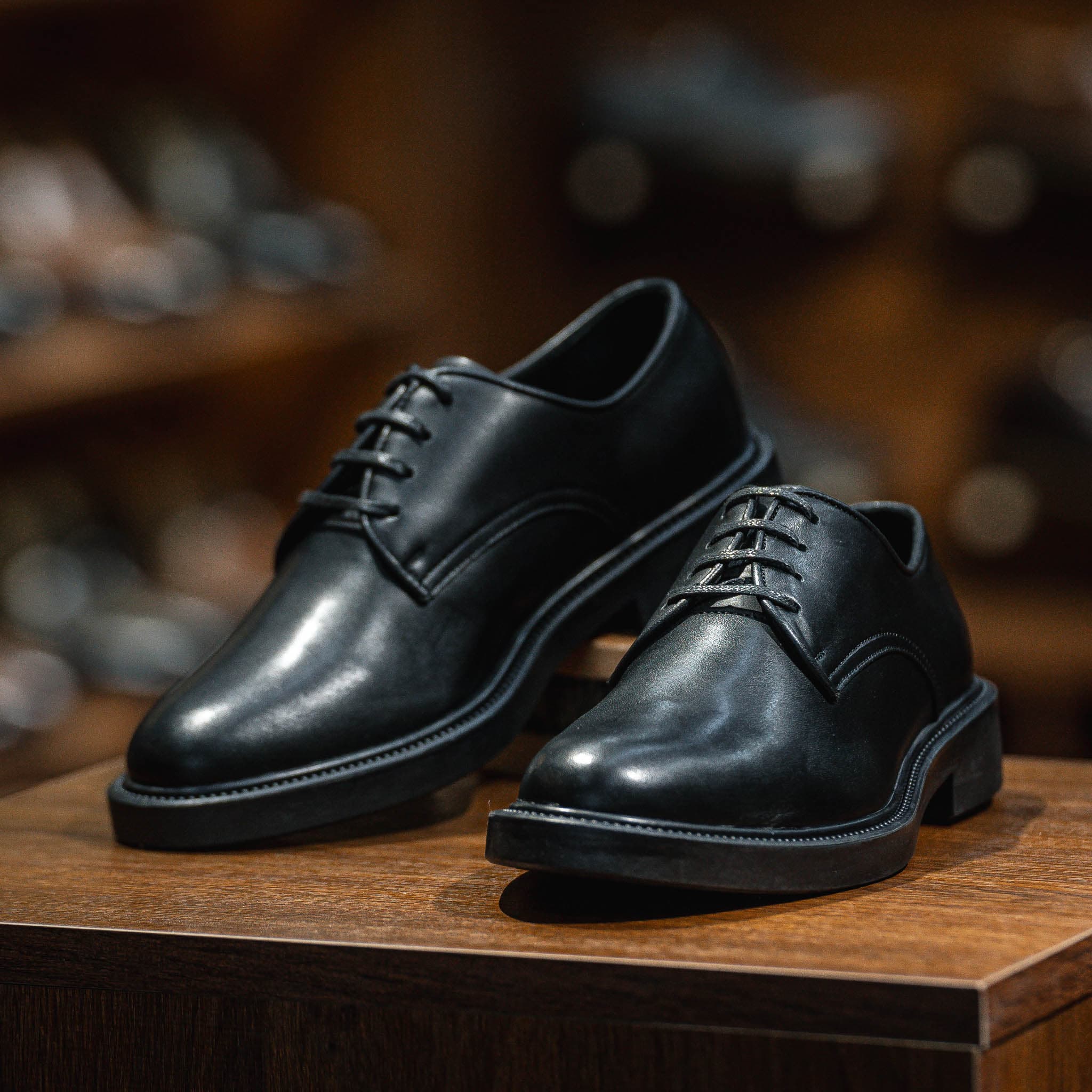 Giày Derby Classic dòng Amarula Beckman- Đen Patina 4