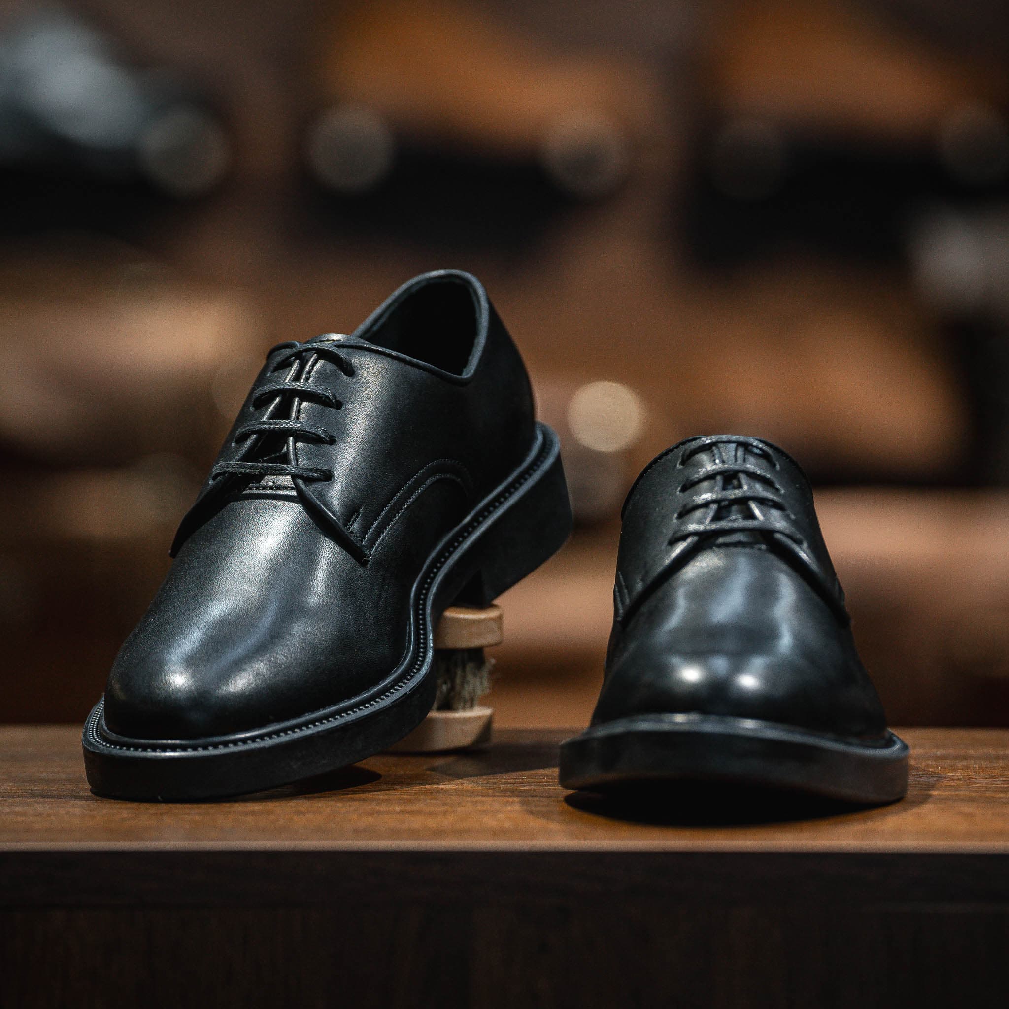 Giày Derby Classic dòng Amarula Beckman- Đen Patina 5