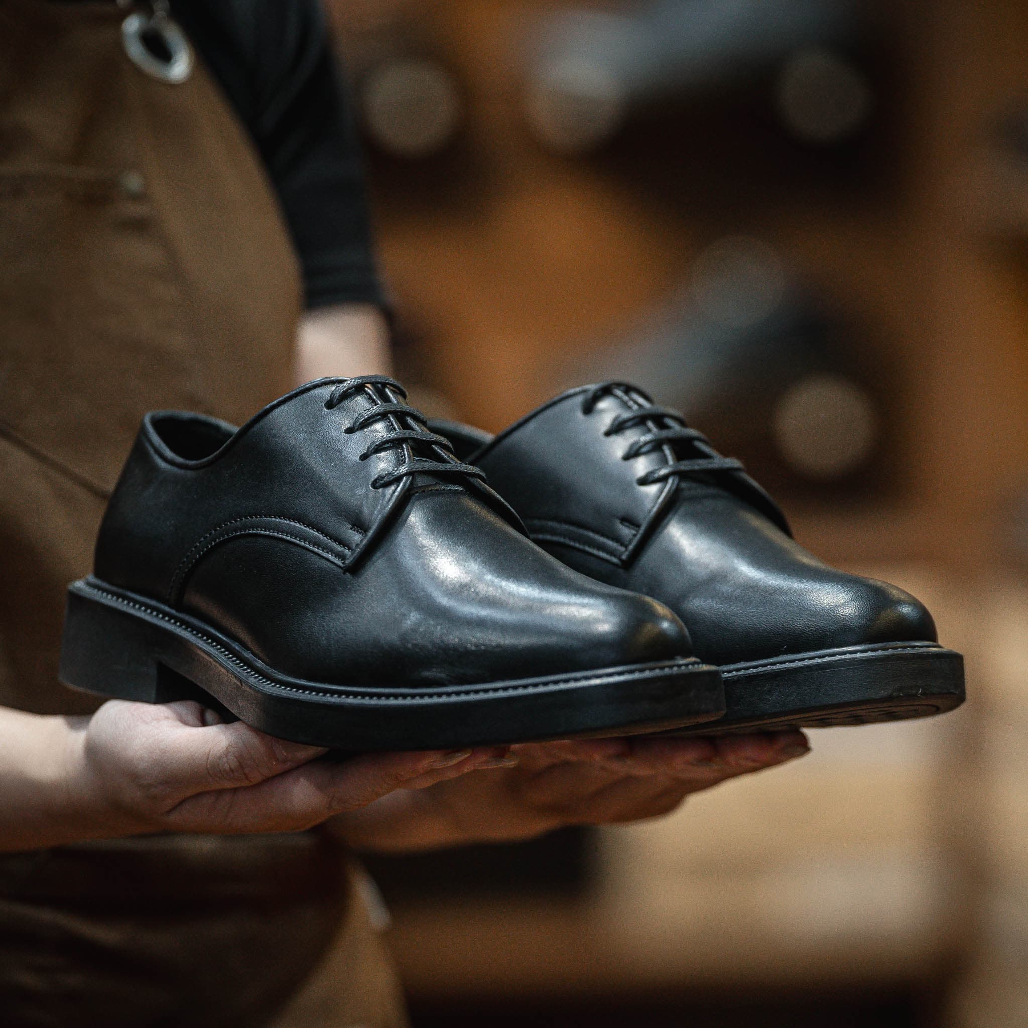 Giày Derby Classic dòng Amarula Beckman- Đen Patina 8