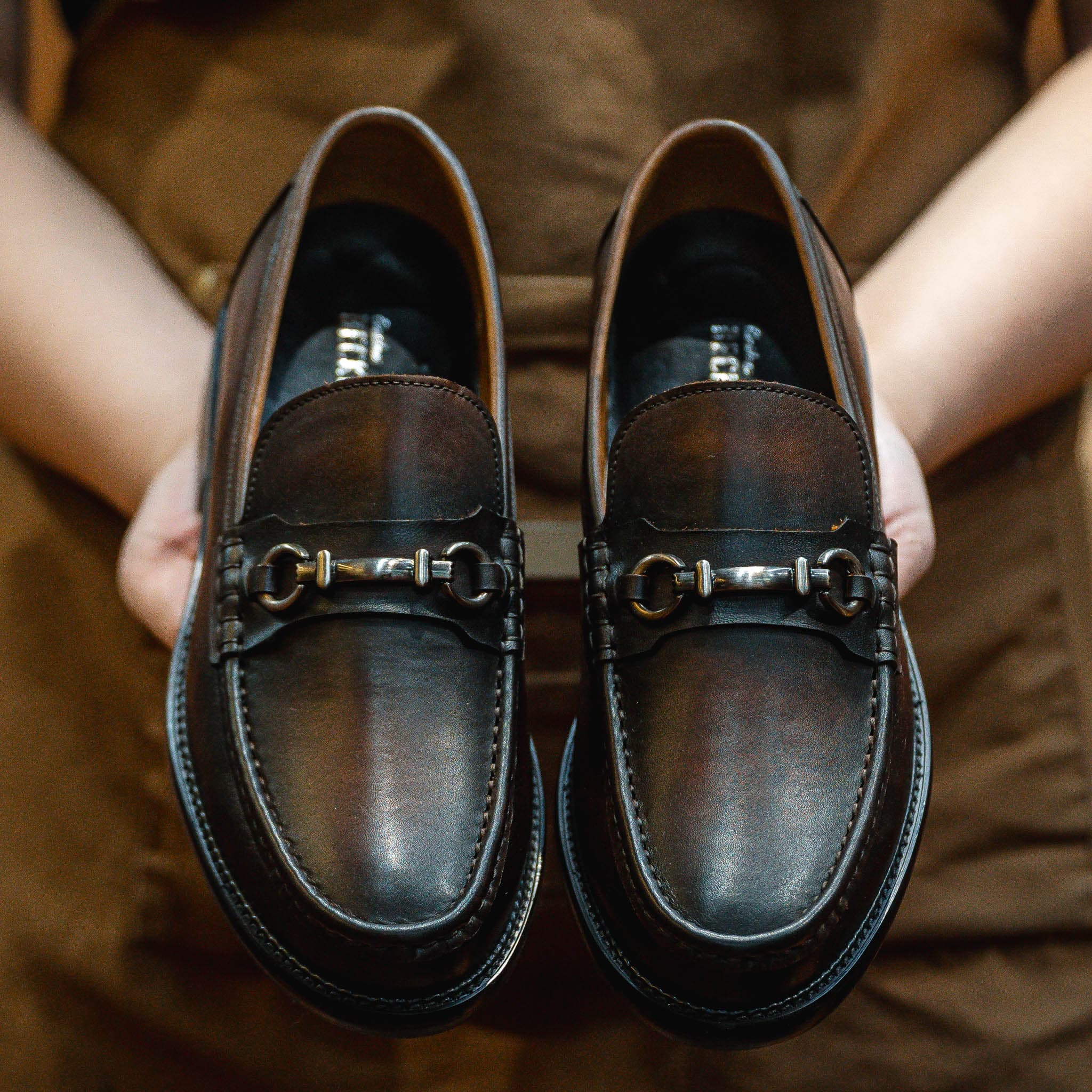 Giày Beckman Horsebit Loafer - Nâu 12