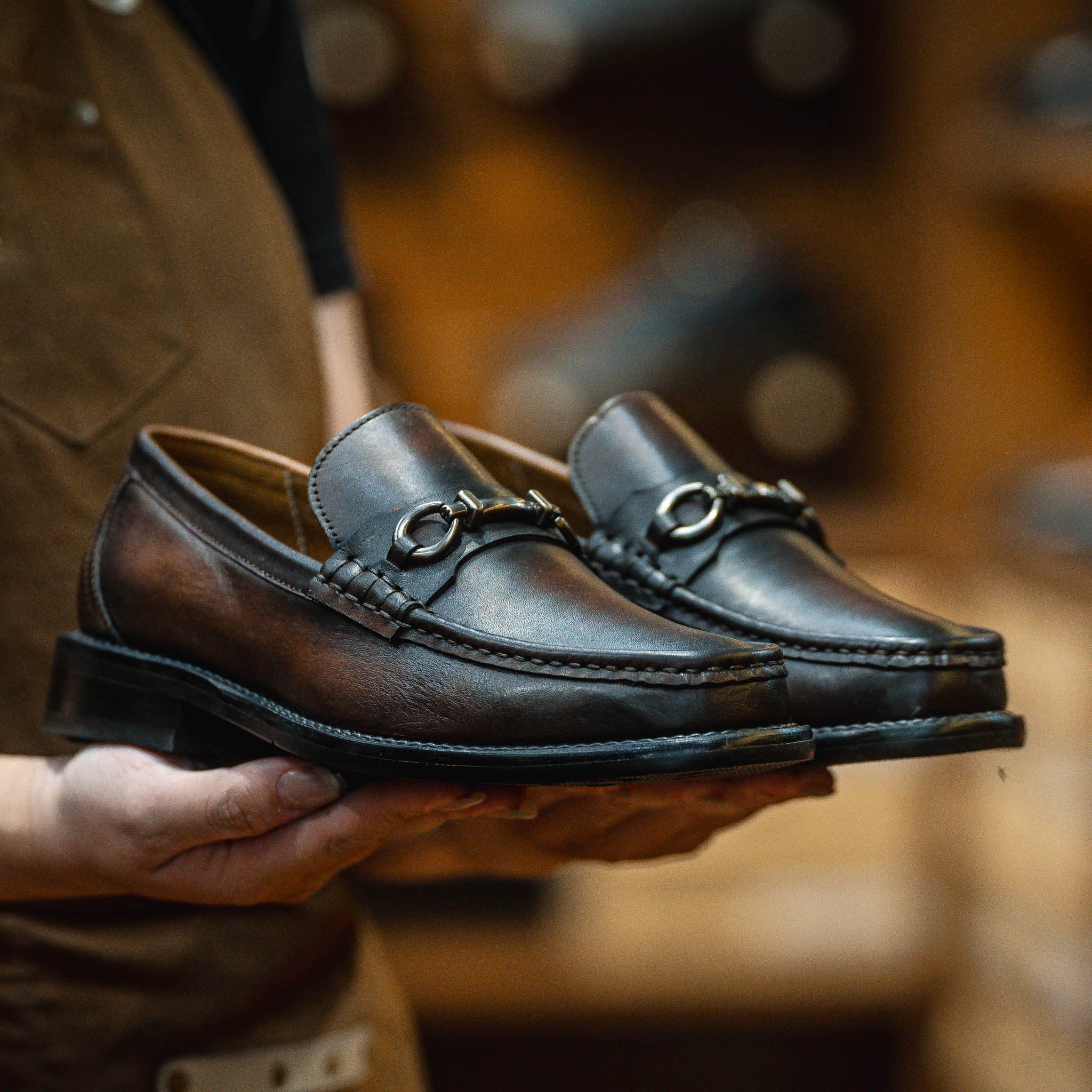 Giày Beckman Horsebit Loafer - Nâu 15