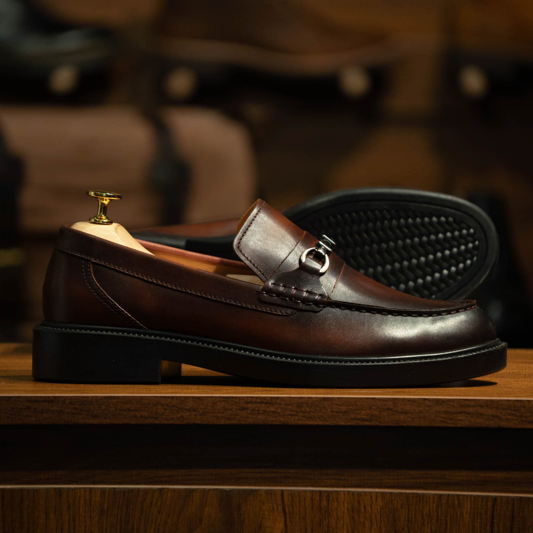 Giày Beckman Horsebit Loafer - Nâu 19