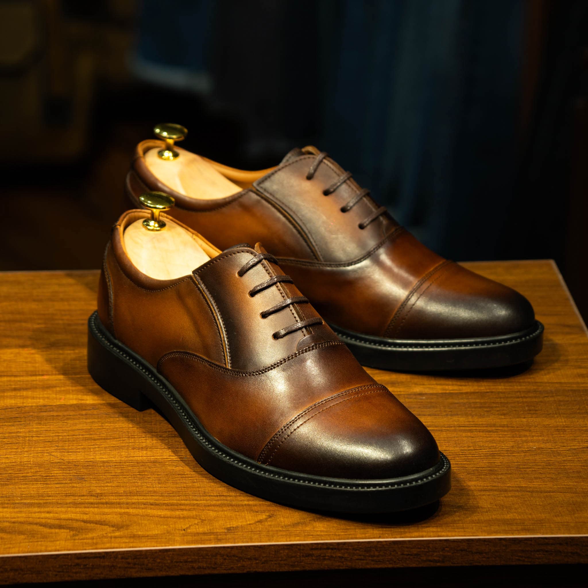 Giày Oxford dòng Remy Martin Beckman - Nâu Patina 6