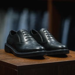 Giày Oxford Captoe dòng Remy Martin Beckman- Đen Patina